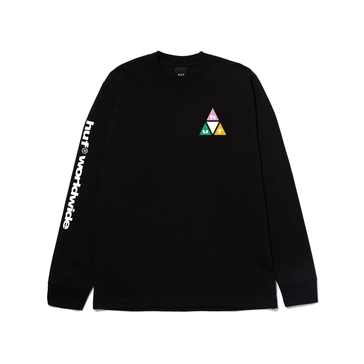 HUF Prism L/S Tee Black Tees HUF 