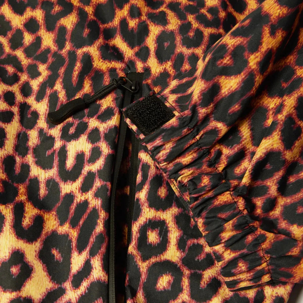 HUF Rainier Printed Shell Jacket Leopard Brown jackets HUF 