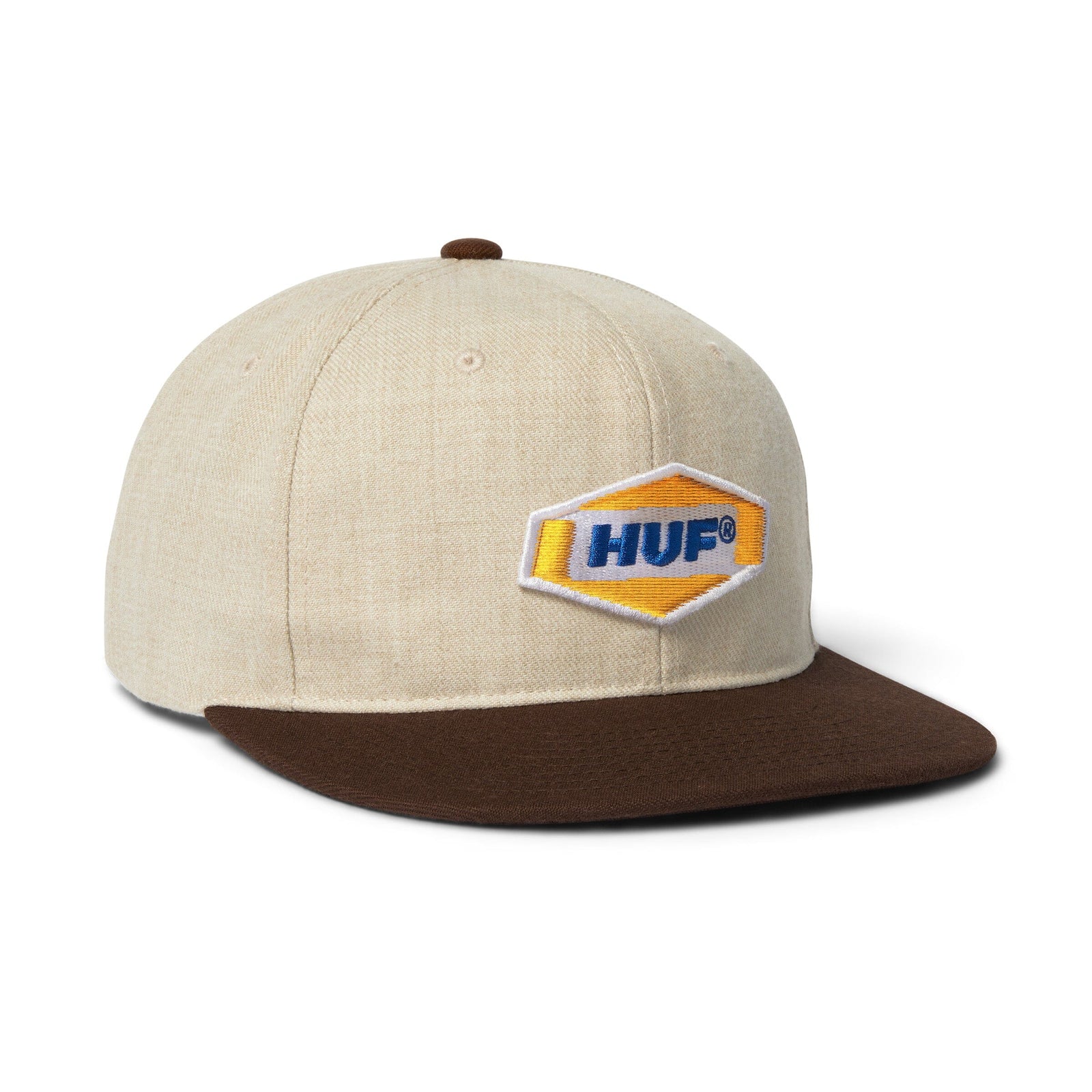 HUF Sparked Snapback Hat Cream hats HUF 