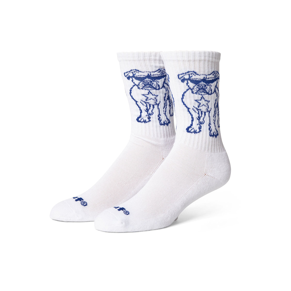 HUF Star Pup Crew Sock White Socks HUF 