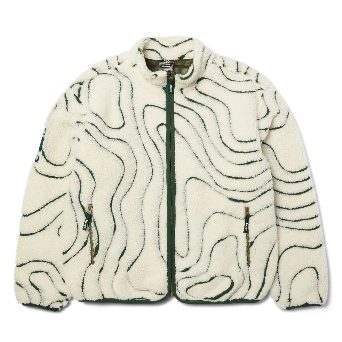 HUF Topography High Pile Sherpa Jacket Natural jackets HUF 