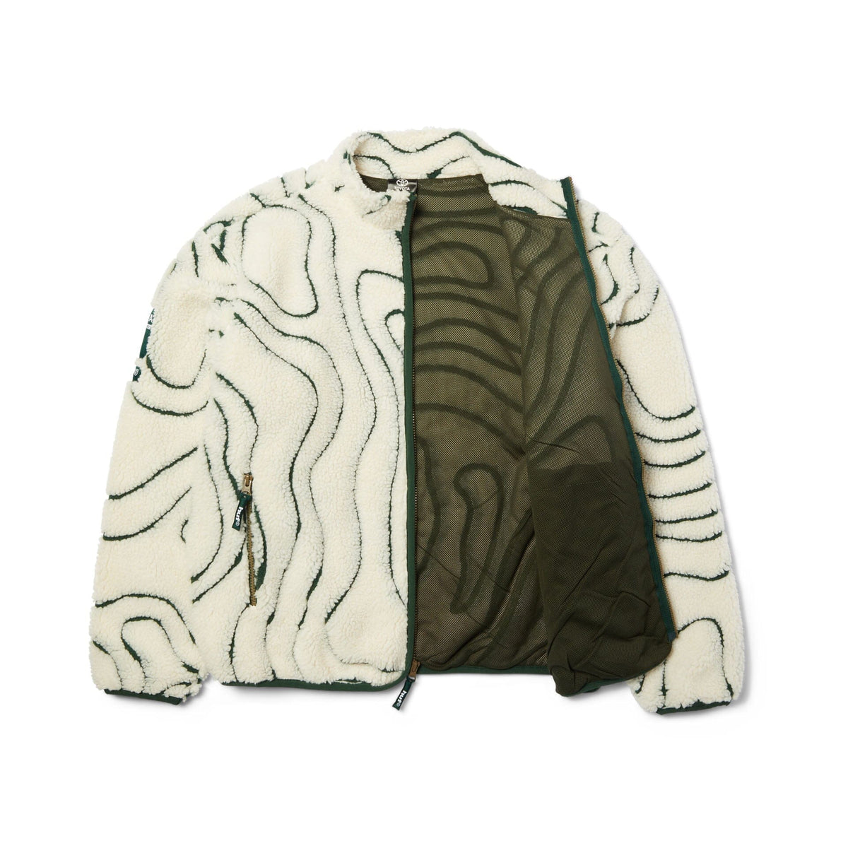 HUF Topography High Pile Sherpa Jacket Natural jackets HUF 
