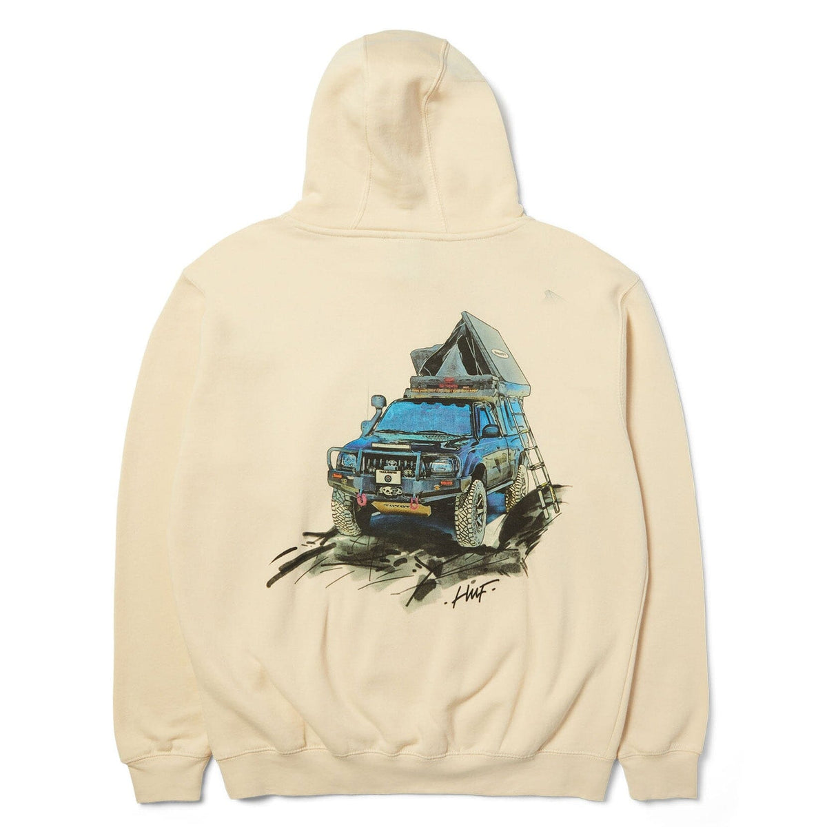 HUF Toyota Tacoma Overland Hoodie Sand hoodies HUF 