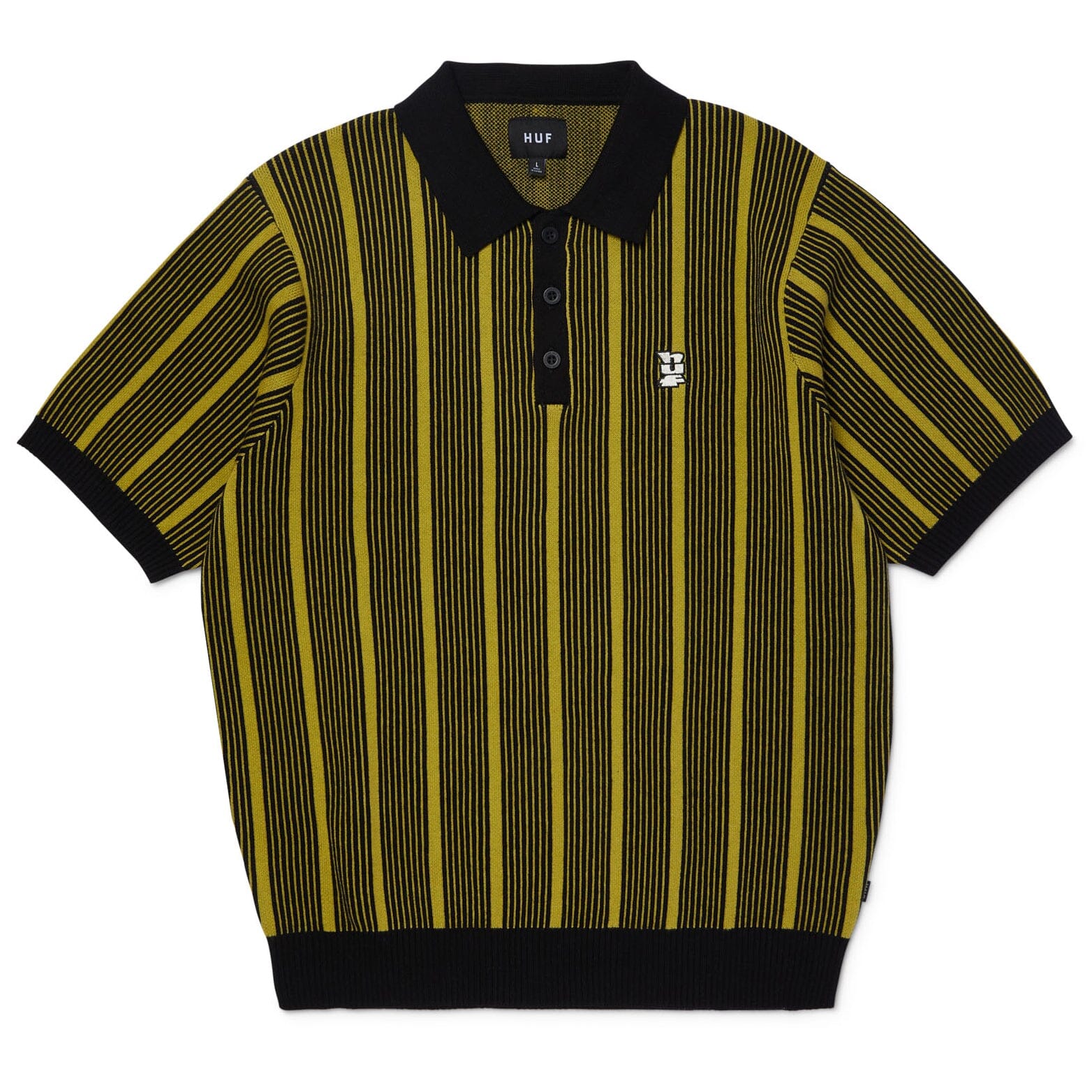 HUF Trace Stripe Knit Top Moss shirts HUF 