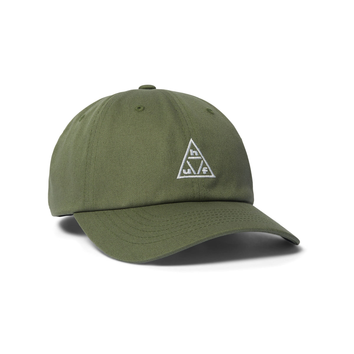 HUF Triple Triangle 6 Panel Hat Olive/White hats HUF 