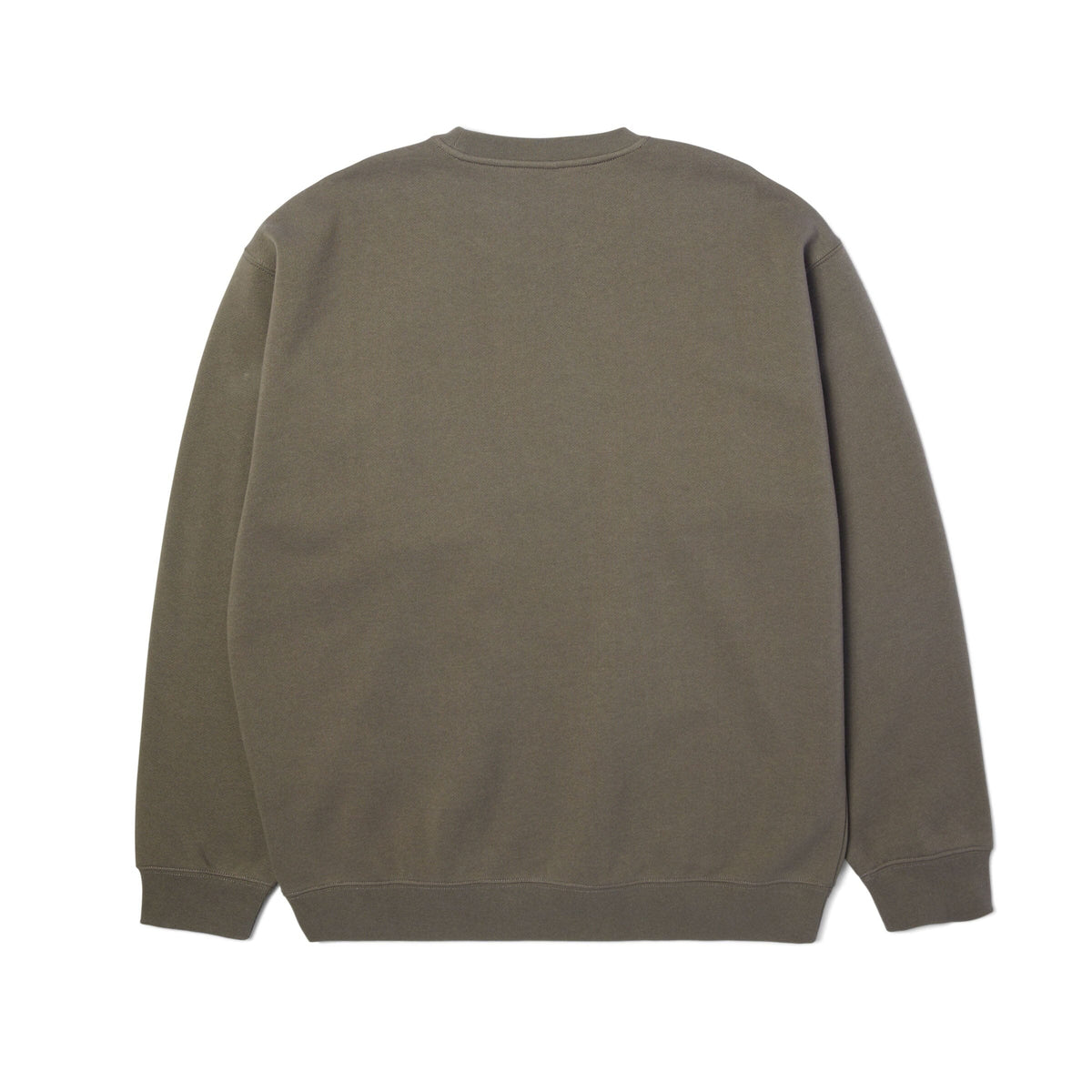 HUF Triple Triangle Embroidered Crew Dark Earth/Brown crewnecks HUF 