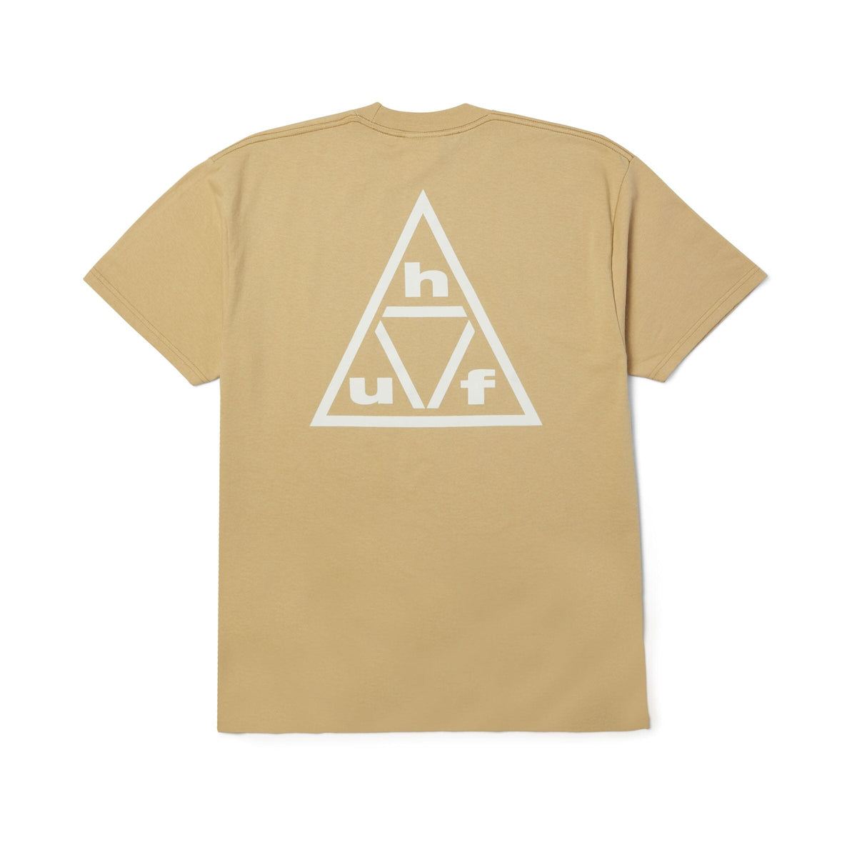 HUF Triple Triangle Tee Sand/White tees HUF 