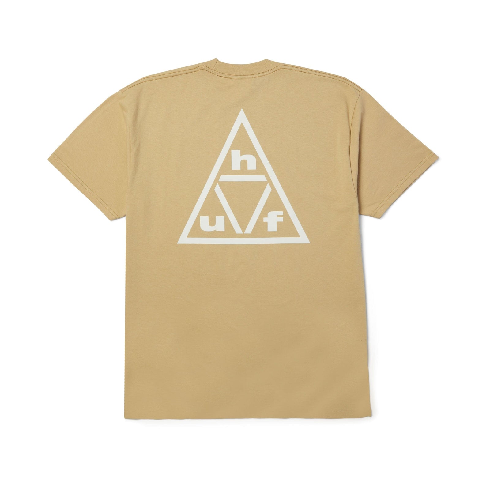 HUF Triple Triangle Tee Sand/White tees HUF 