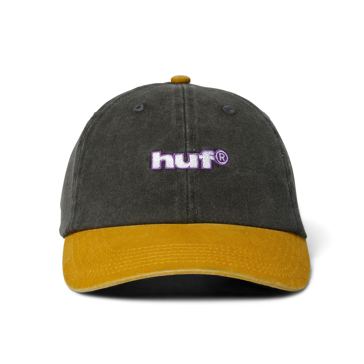 HUF Two Tone 89 Washed 6 Panel Hat Black hats HUF 