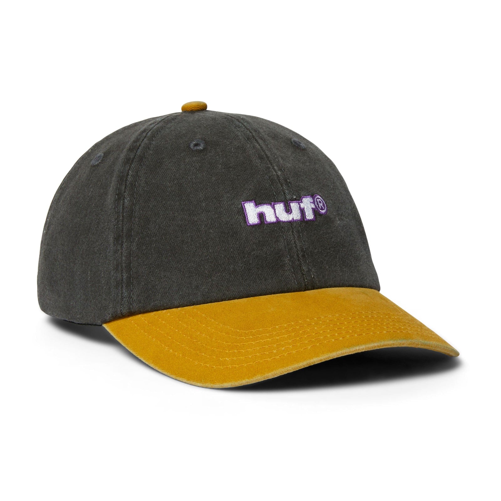 HUF Two Tone 89 Washed 6 Panel Hat Black hats HUF 