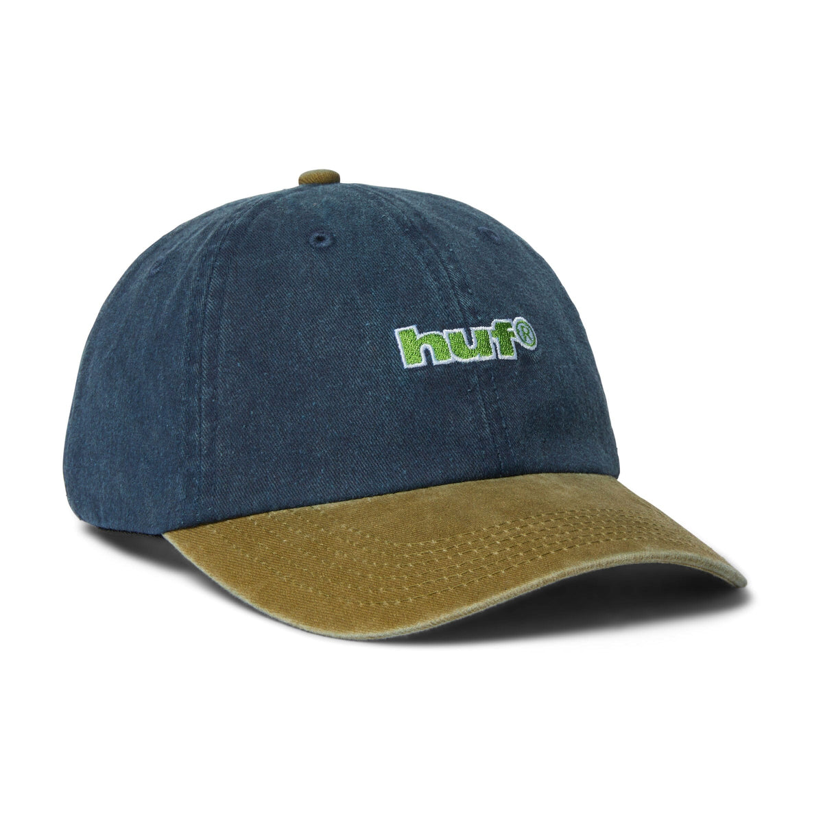 HUF Two Tone 89 Washed 6 Panel Hat Navy hats HUF 