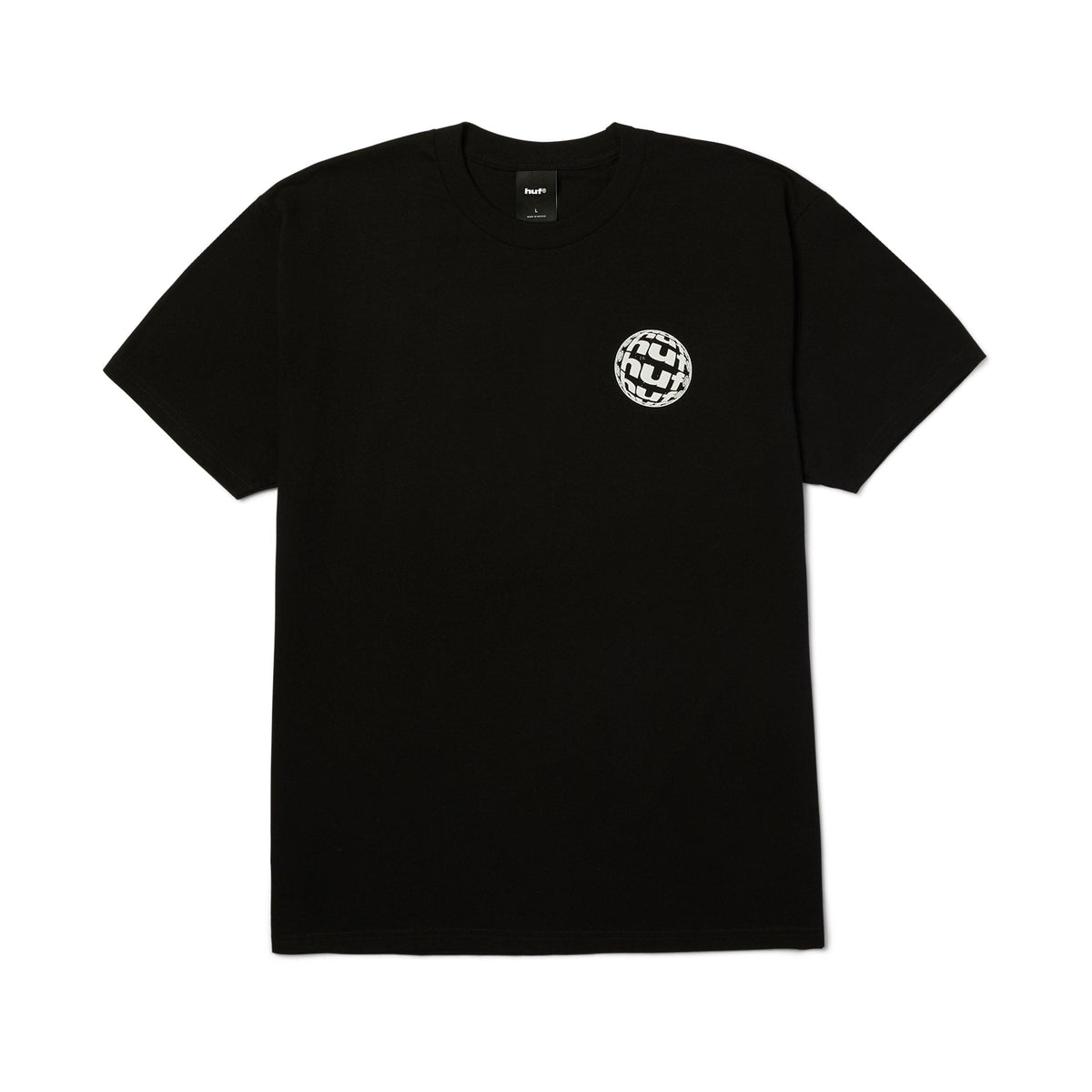 HUF Wide Angle Tee Black Tees HUF 