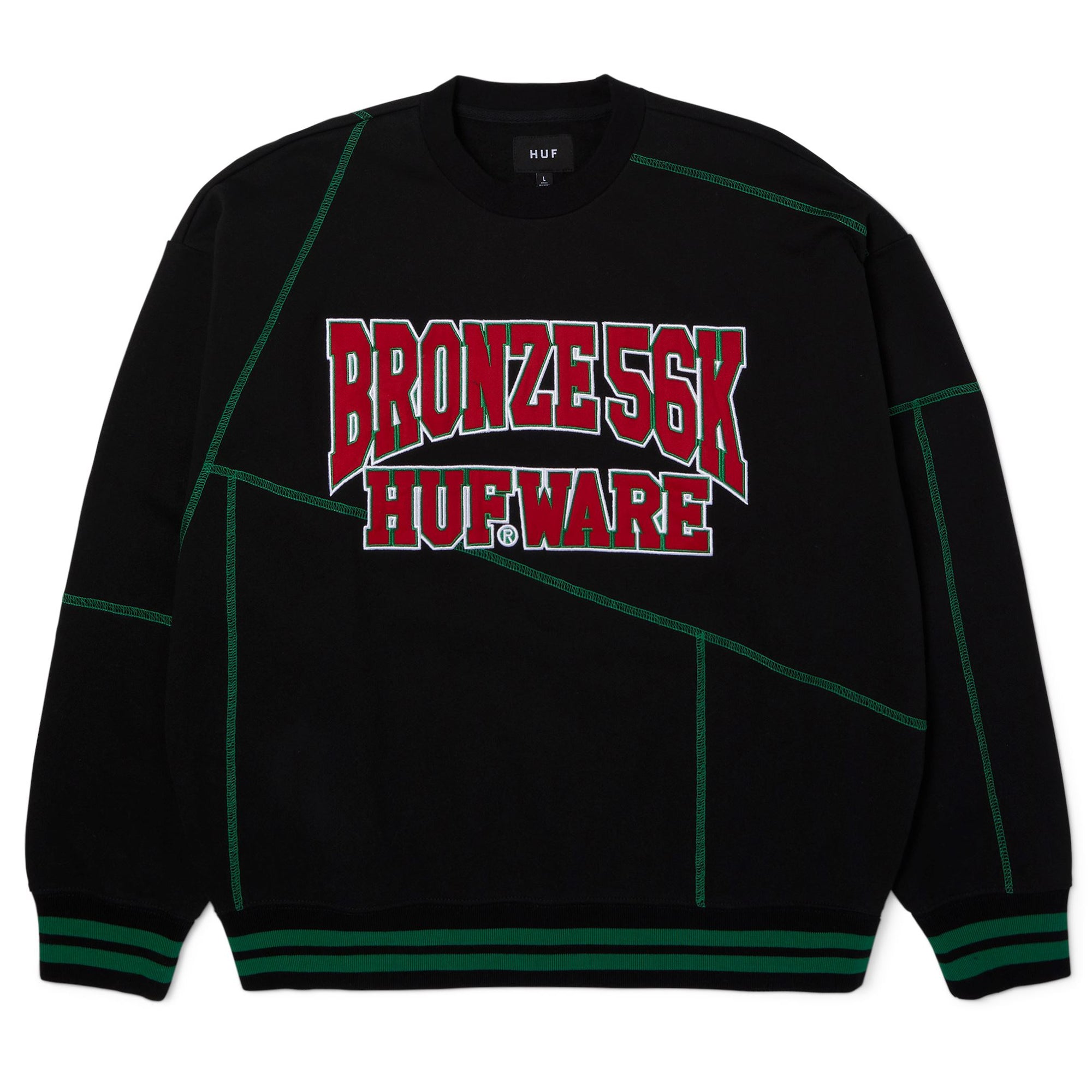 HUF x Bronze Hufware Crewneck Black crewnecks HUF 