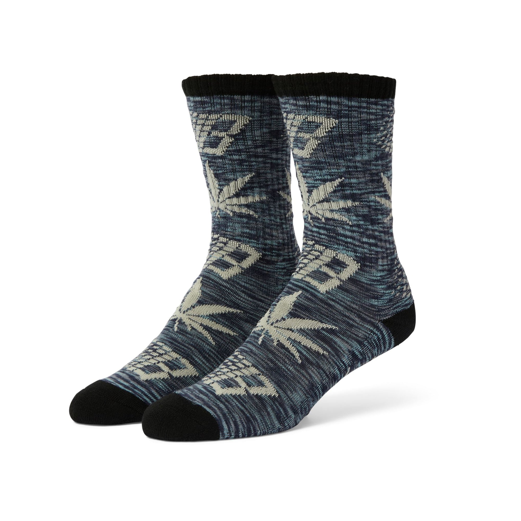 HUF x Bronze Plantlife Marled Sock Black Socks HUF 