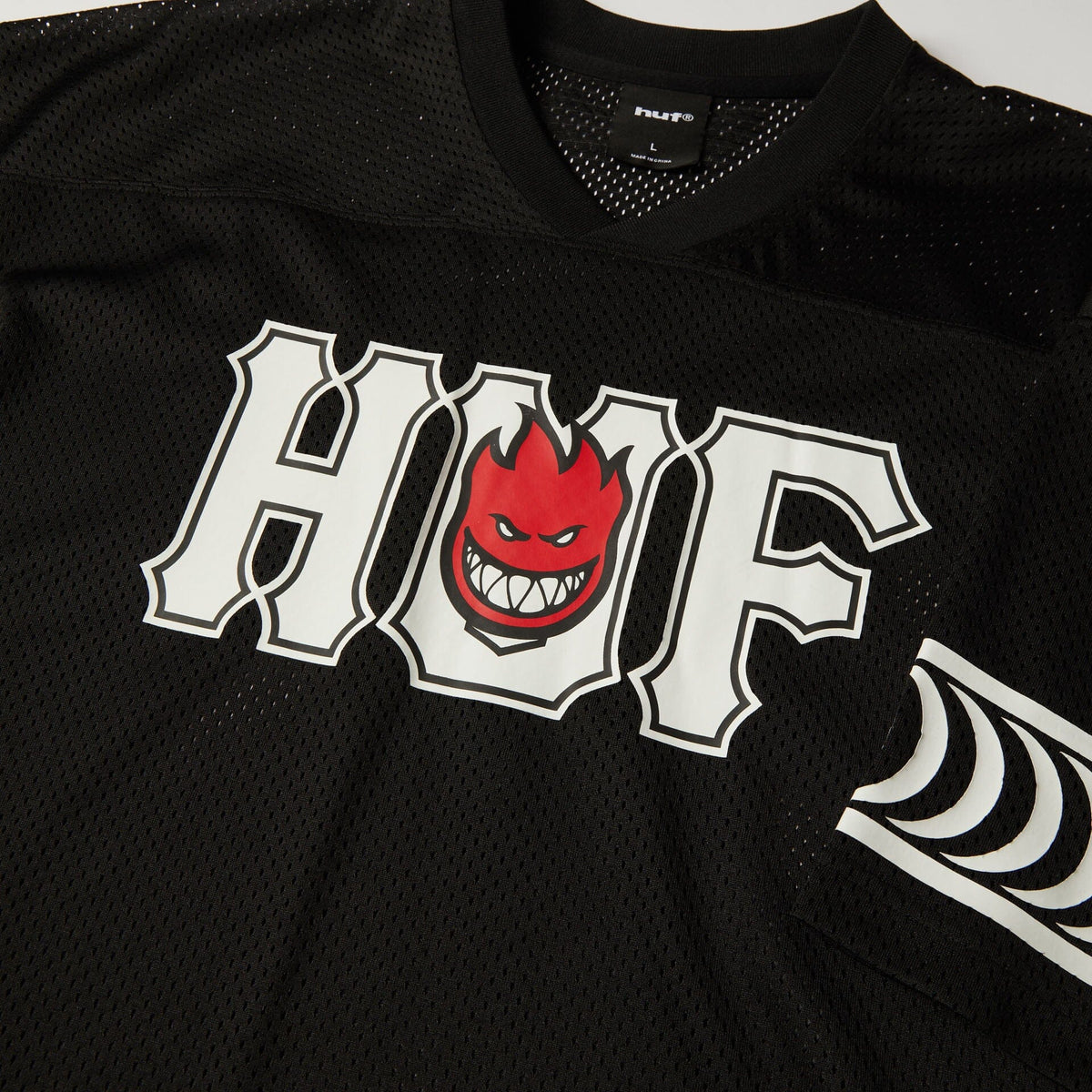 HUF x Spitfire End Zone Jersey Black shirts HUF 
