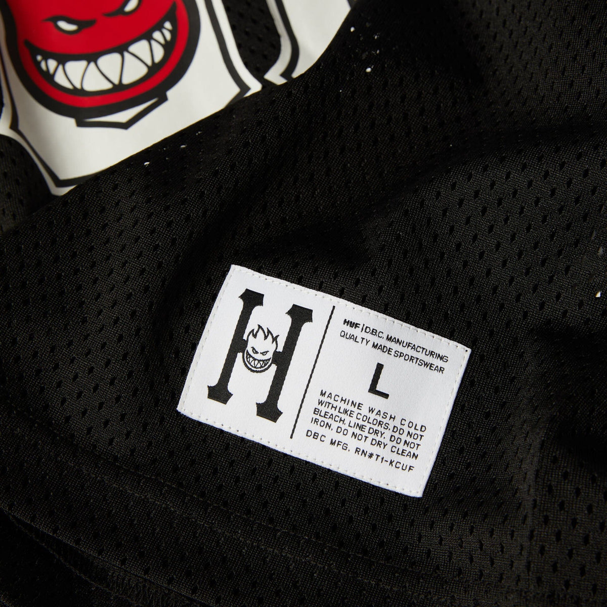 HUF x Spitfire End Zone Jersey Black shirts HUF 