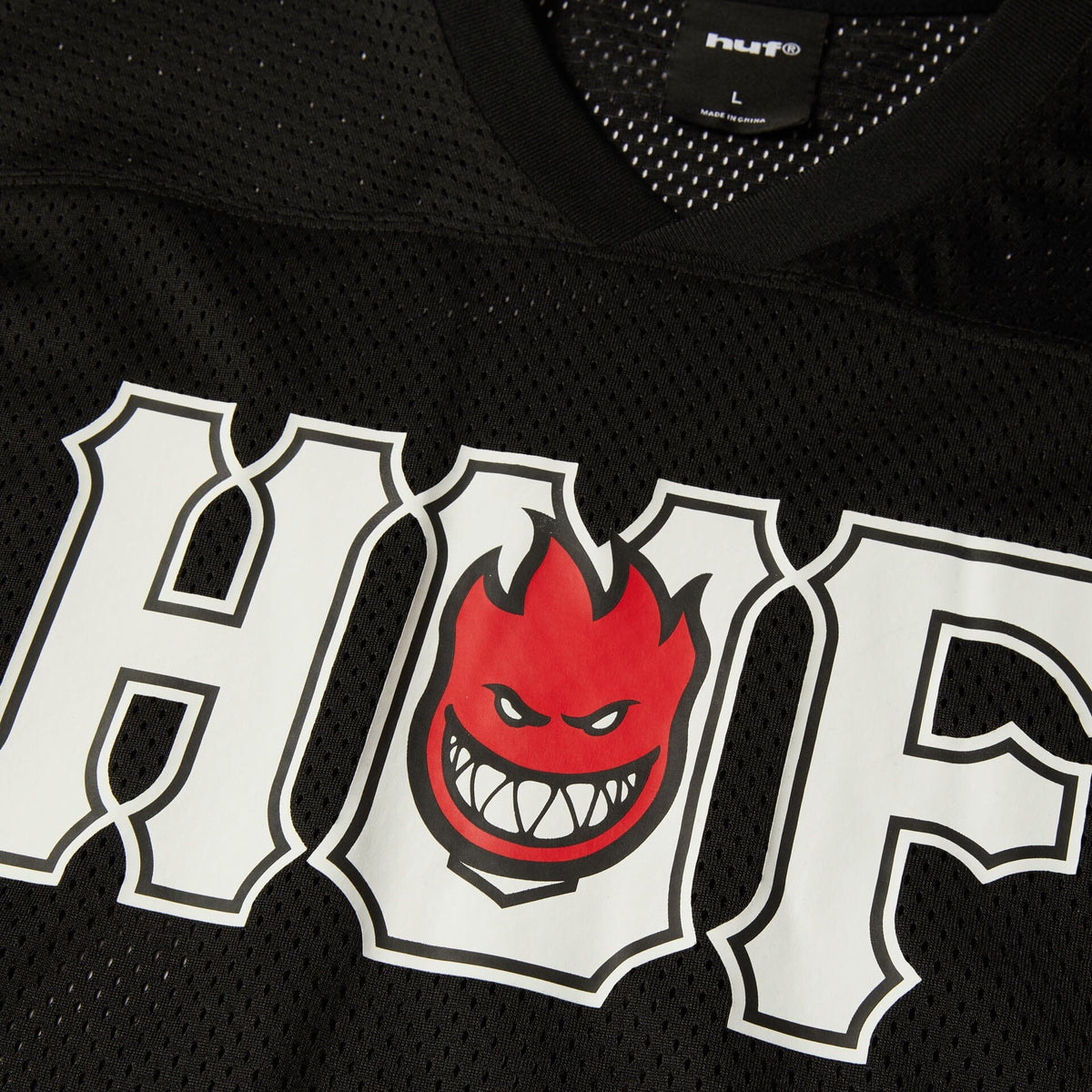HUF x Spitfire End Zone Jersey Black shirts HUF 