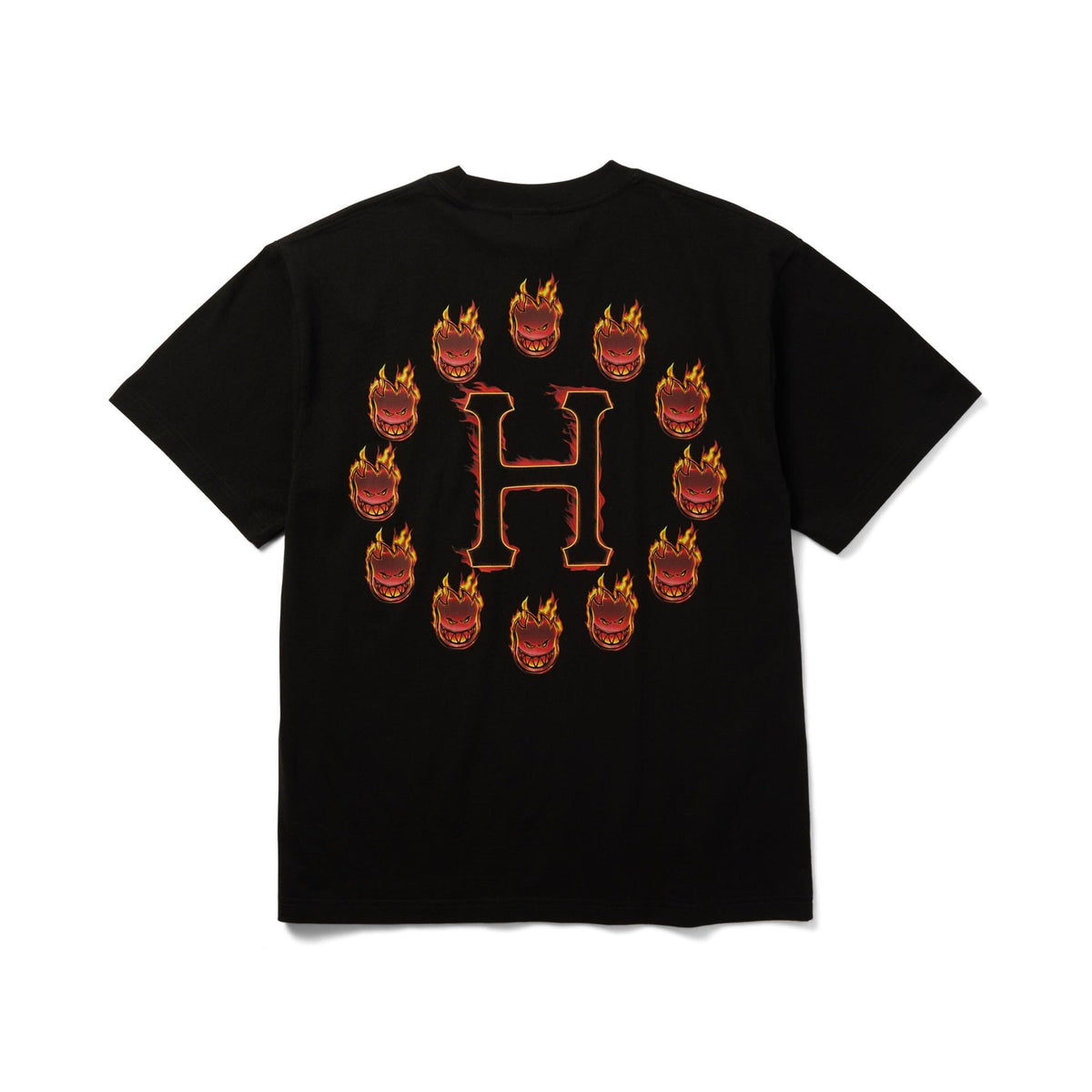 HUF x Spitfire Flame Galaxies Tee Black tees HUF 