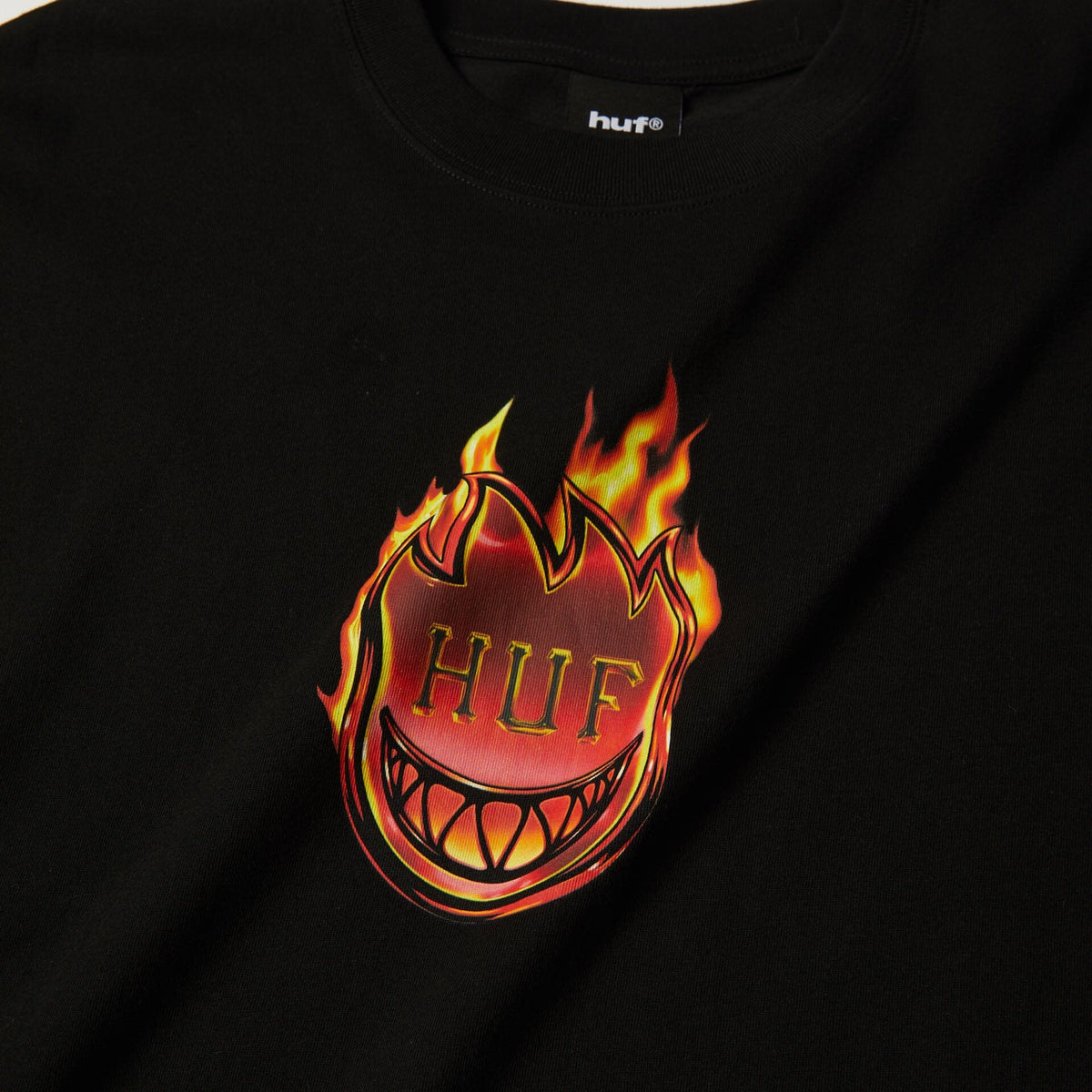 HUF x Spitfire Flame Galaxies Tee Black tees HUF 