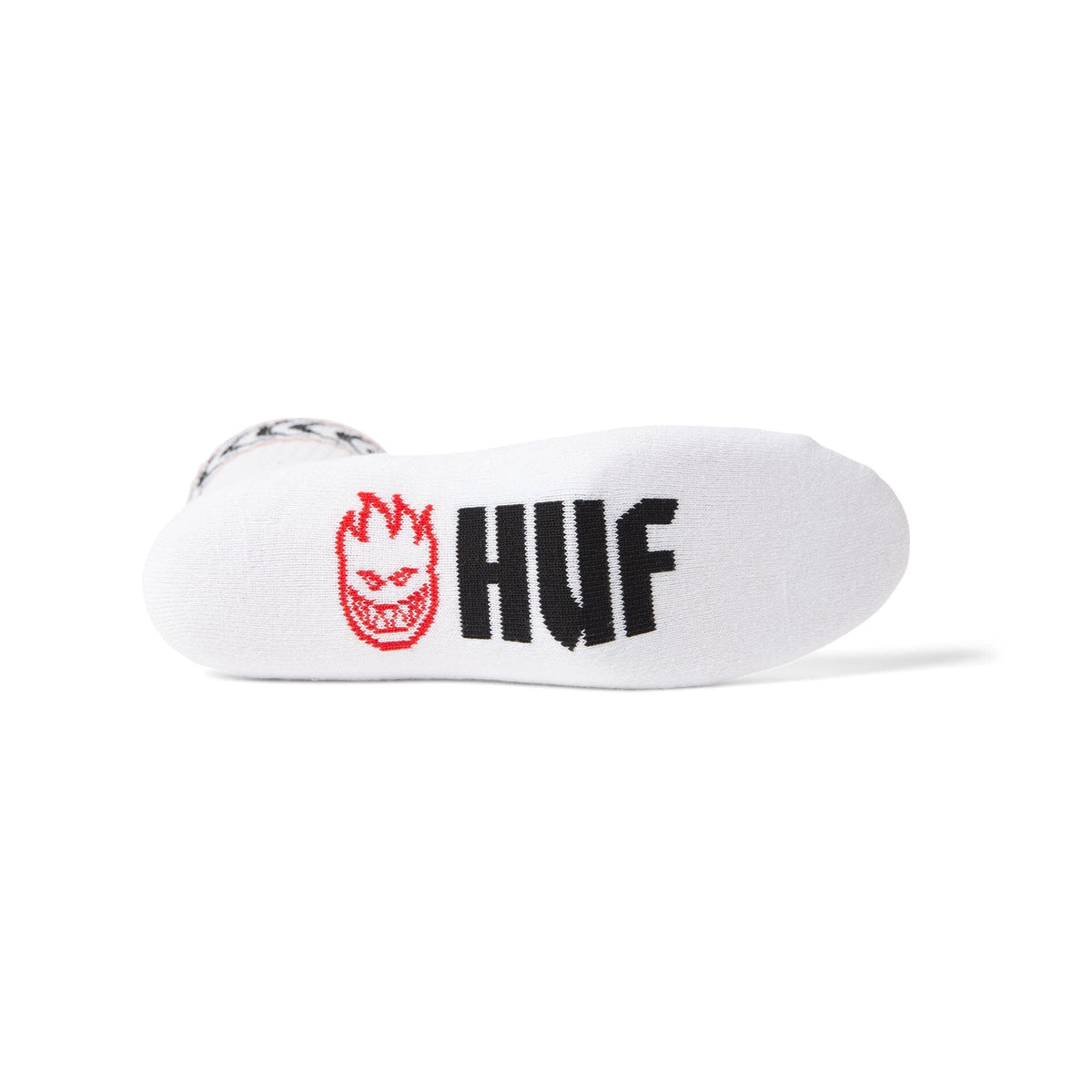 HUF x Spitfire Spiral Sock White socks HUF 