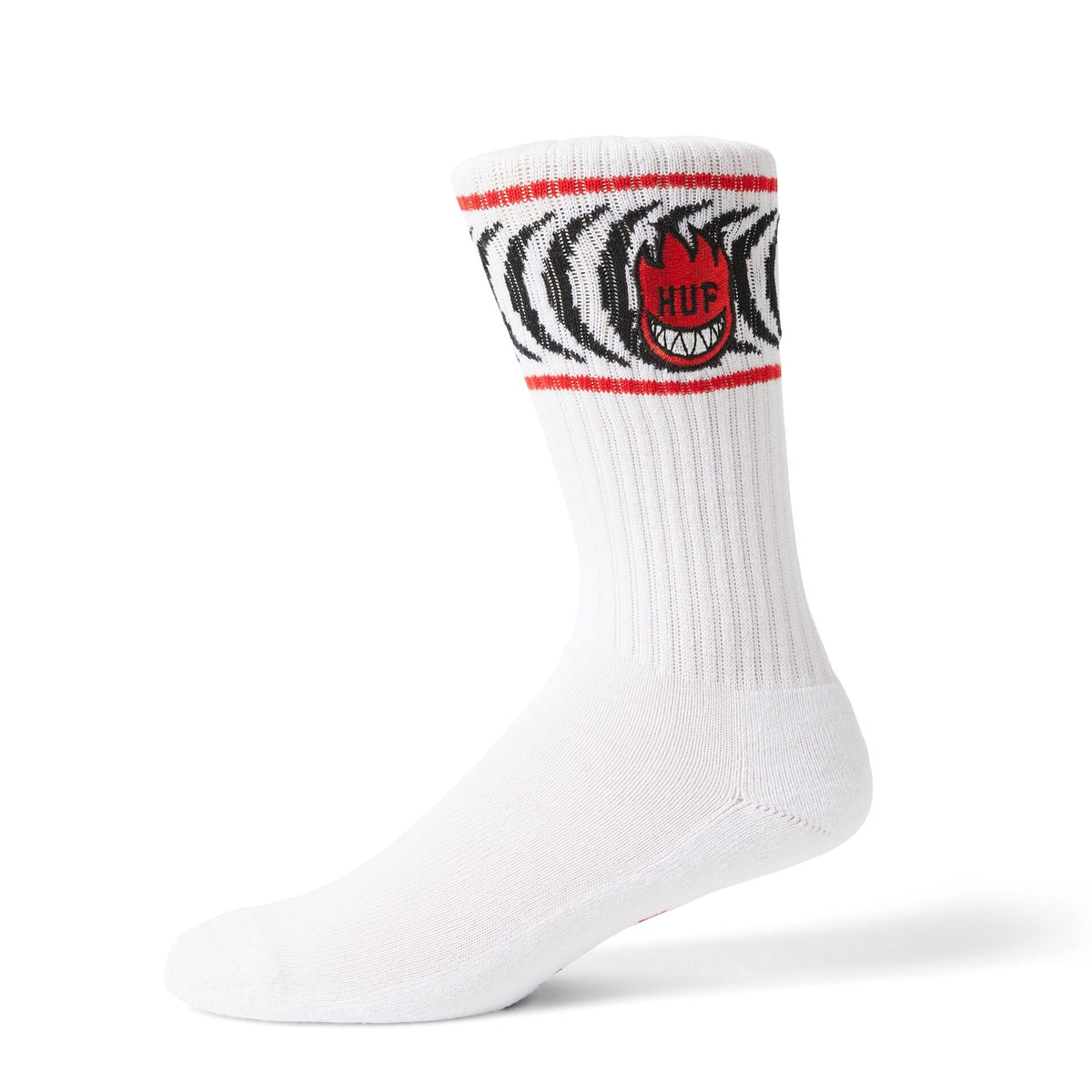 HUF x Spitfire Spiral Sock White socks HUF 