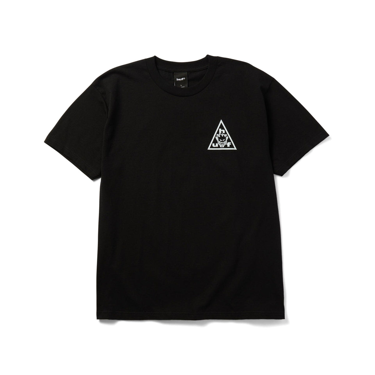 HUF x Spitfire Sticker Triple Triangle Tee Black tees HUF 