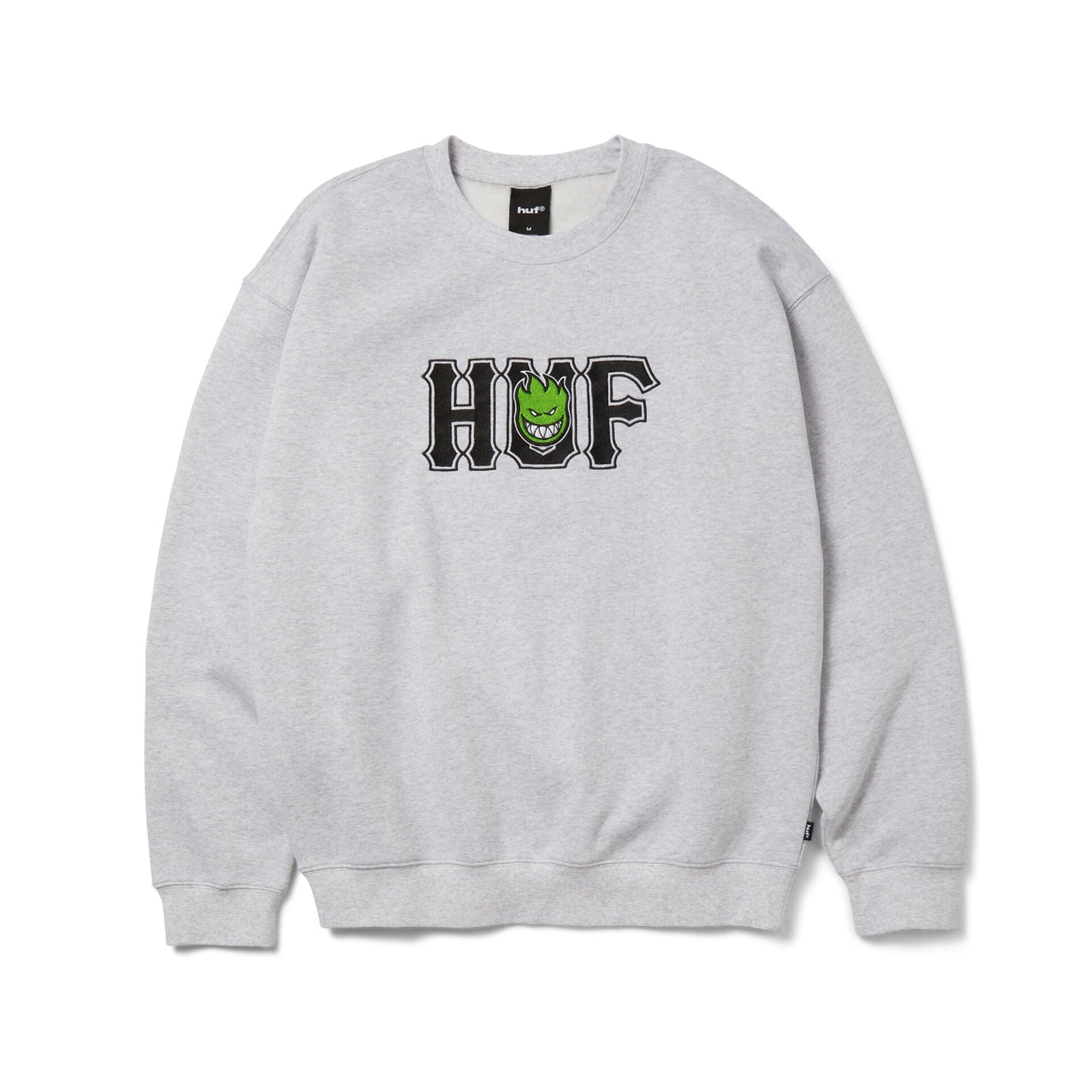 HUF x Spitfire Union Crewneck Heather Grey crewnecks HUF 