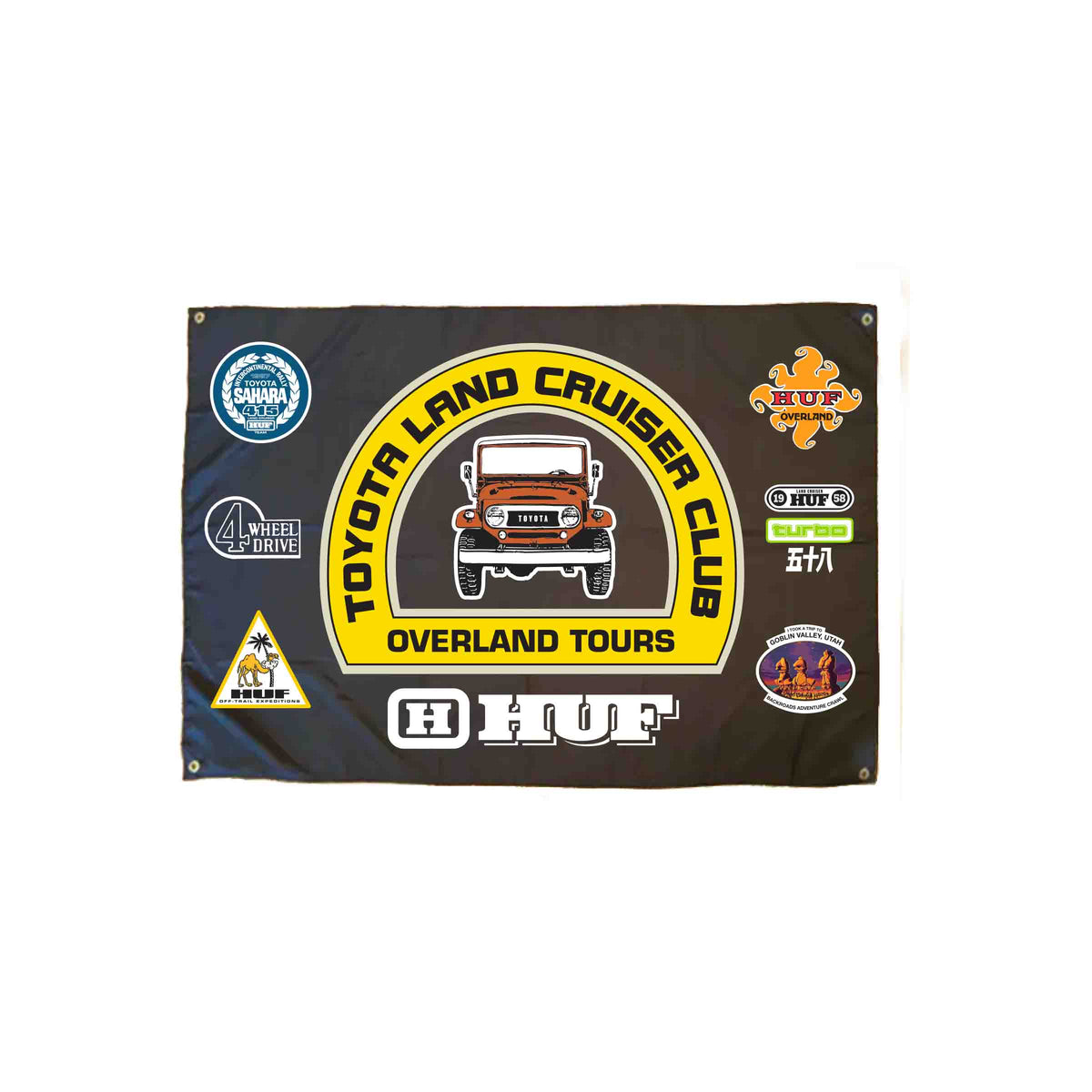 HUF x Toyota Overland Touring Banner Black accessories HUF 