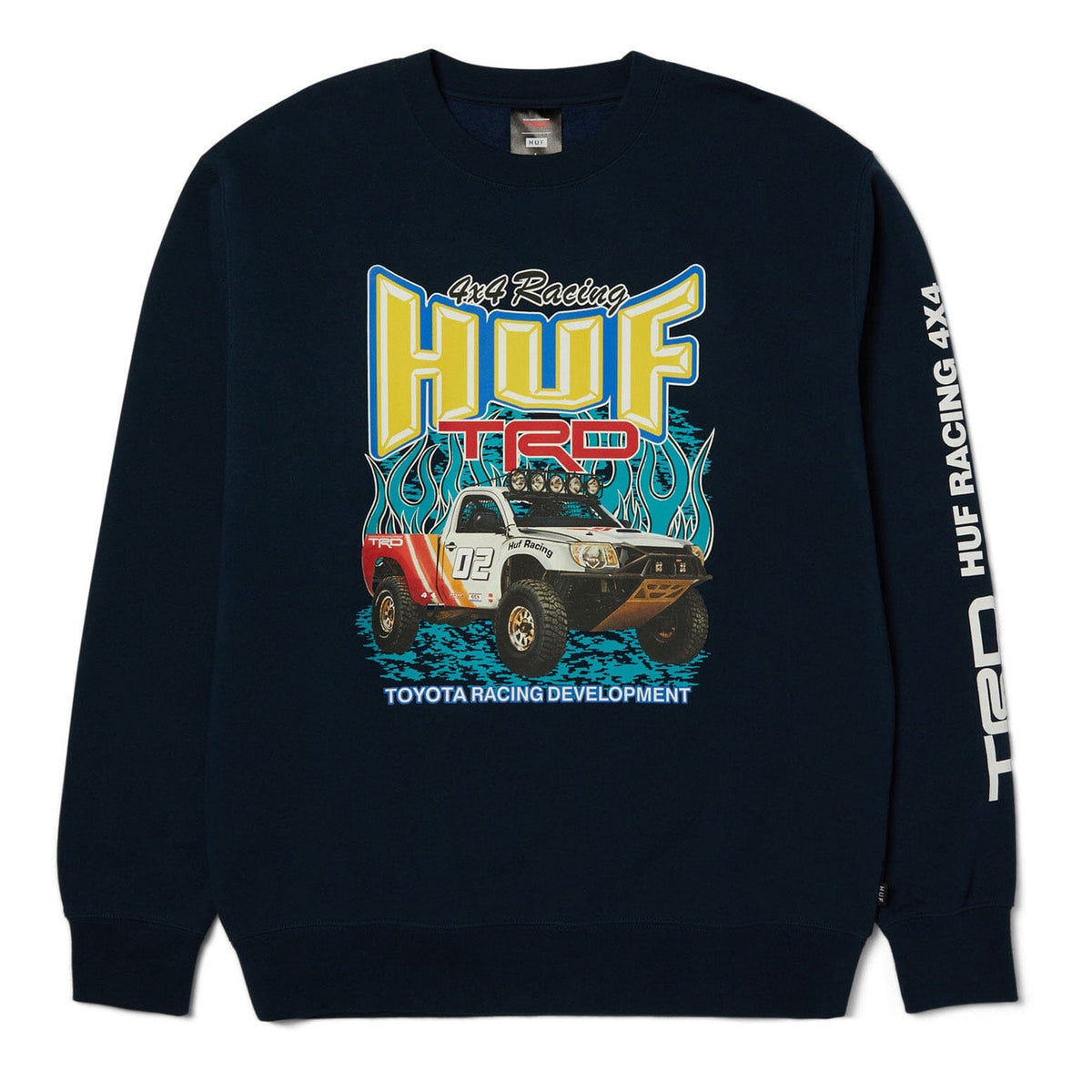 HUF x Toyota TRD Pit Crew Crewneck Navy crewnecks HUF 