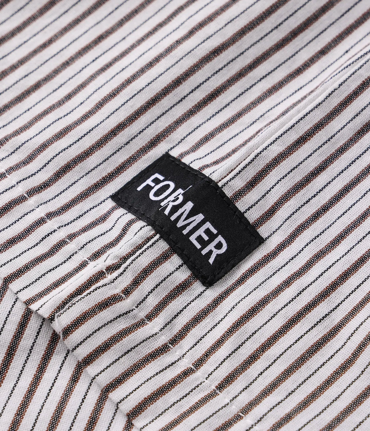 Former Reynolds Stripe Shirt Beige