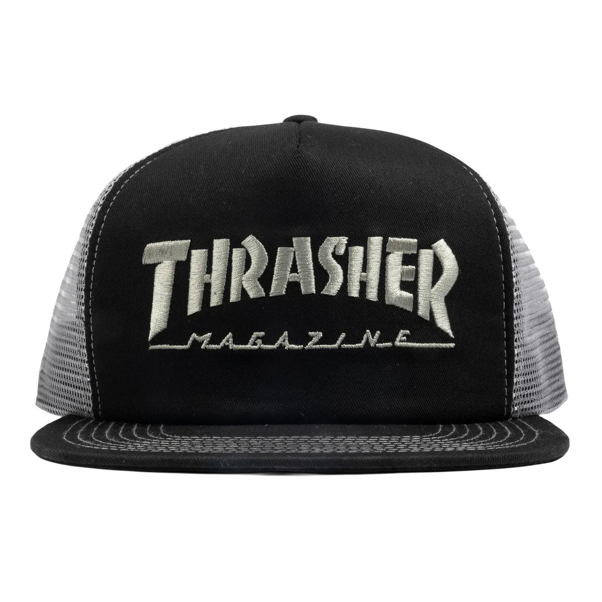 Thrasher Mag Logo Trucker Hat Black/Grey