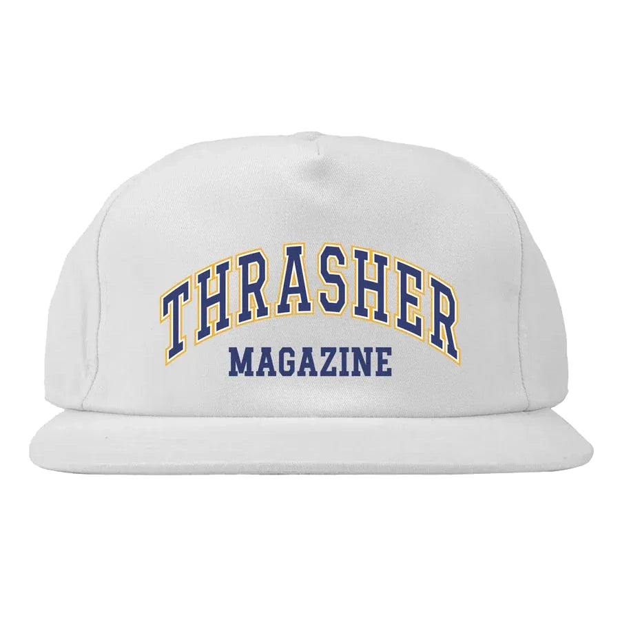 Thrasher Dropout Snapback Hat White