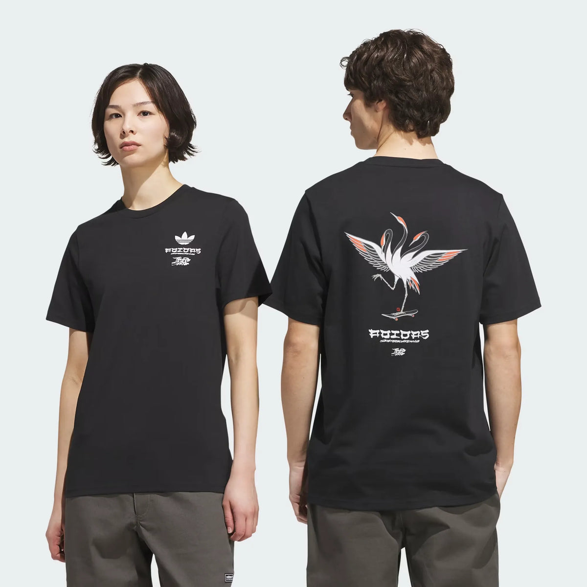 Adidas Temple of Skate Crane Tee Black/White