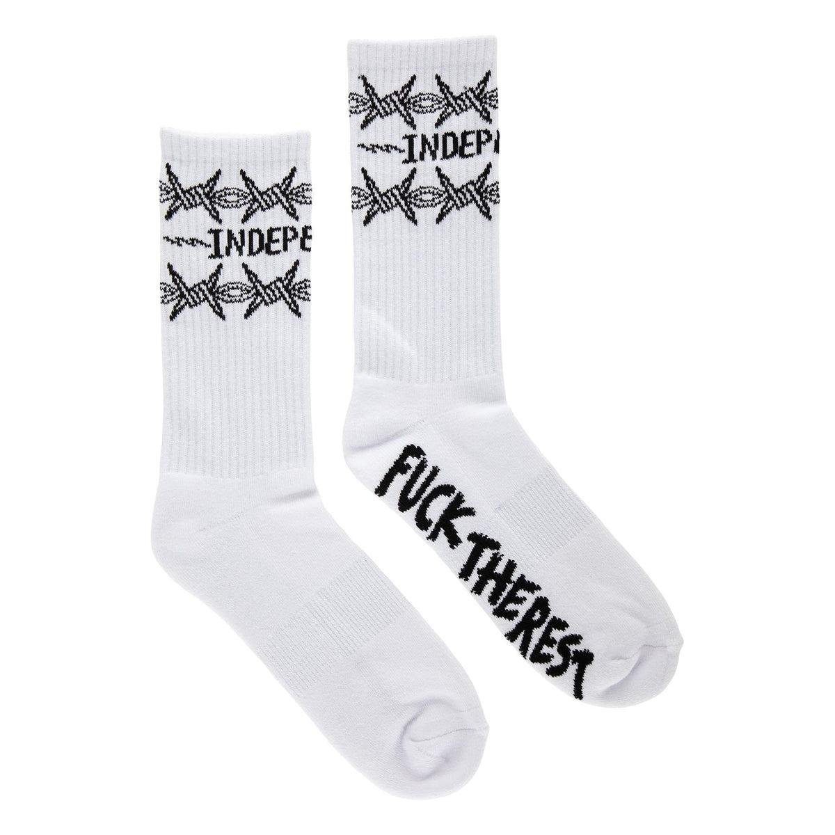 Independent Bratrud Notebook Crew Sock White 9-11 Socks Independent 