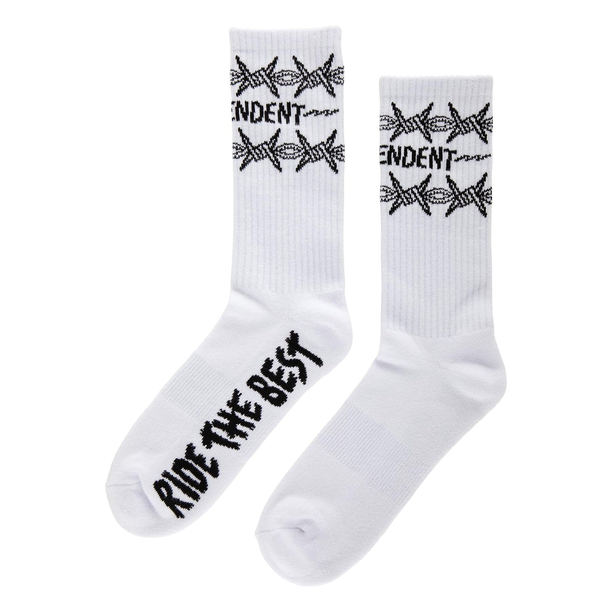 Independent Bratrud Notebook Crew Sock White 9-11 Socks Independent 