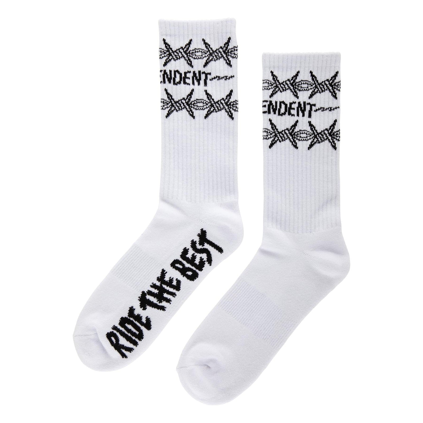 Independent Bratrud Notebook Crew Sock White 9-11 Socks Independent 