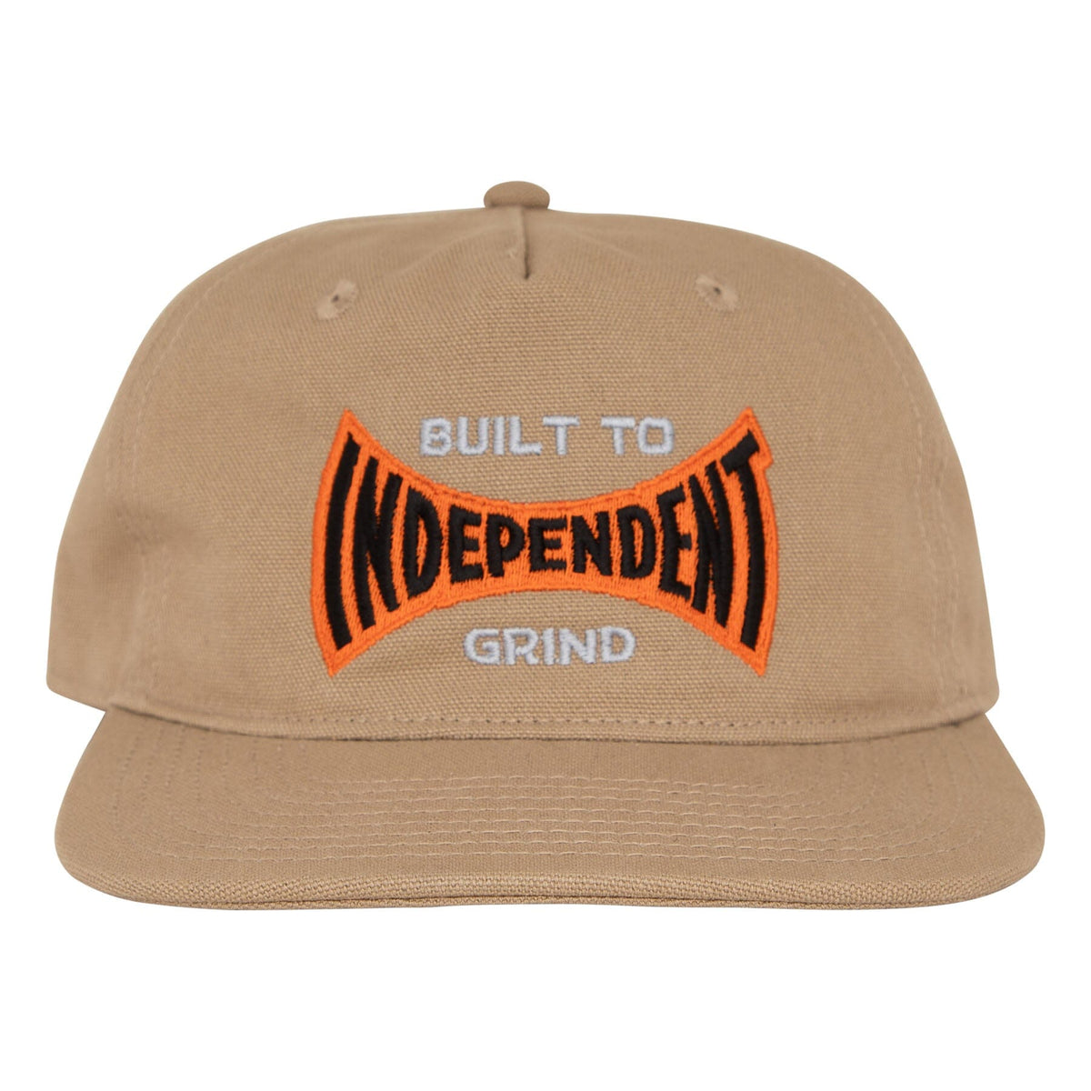 Independent Built to Grind Span Snapback Hat Khaki Hats Independent 