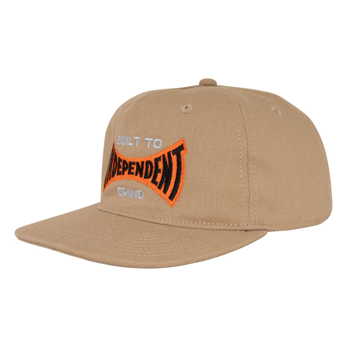 Independent Built to Grind Span Snapback Hat Khaki Hats Independent 