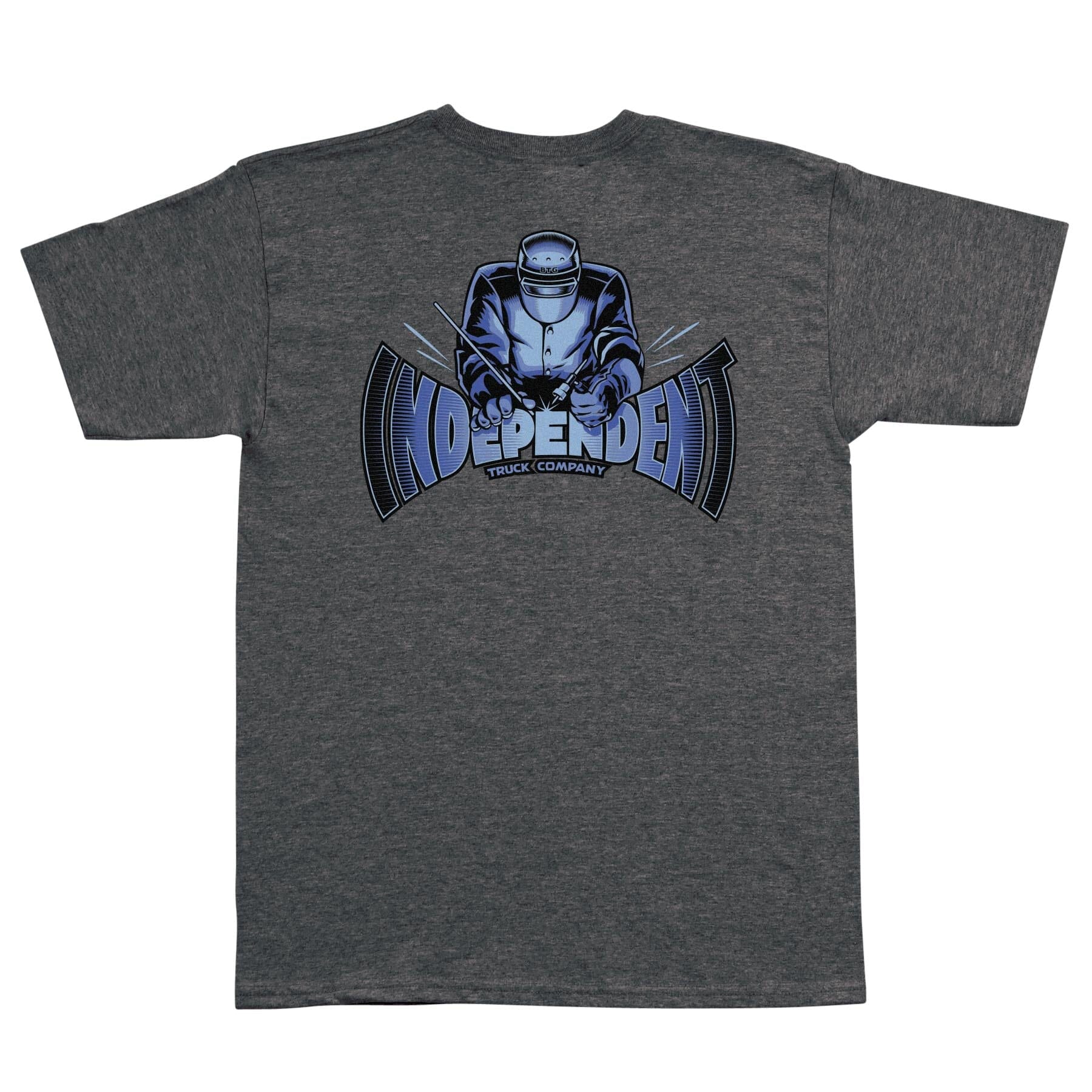 Independent Manufactured Span Heavyweight Tee Dark Heather Tees Independent 