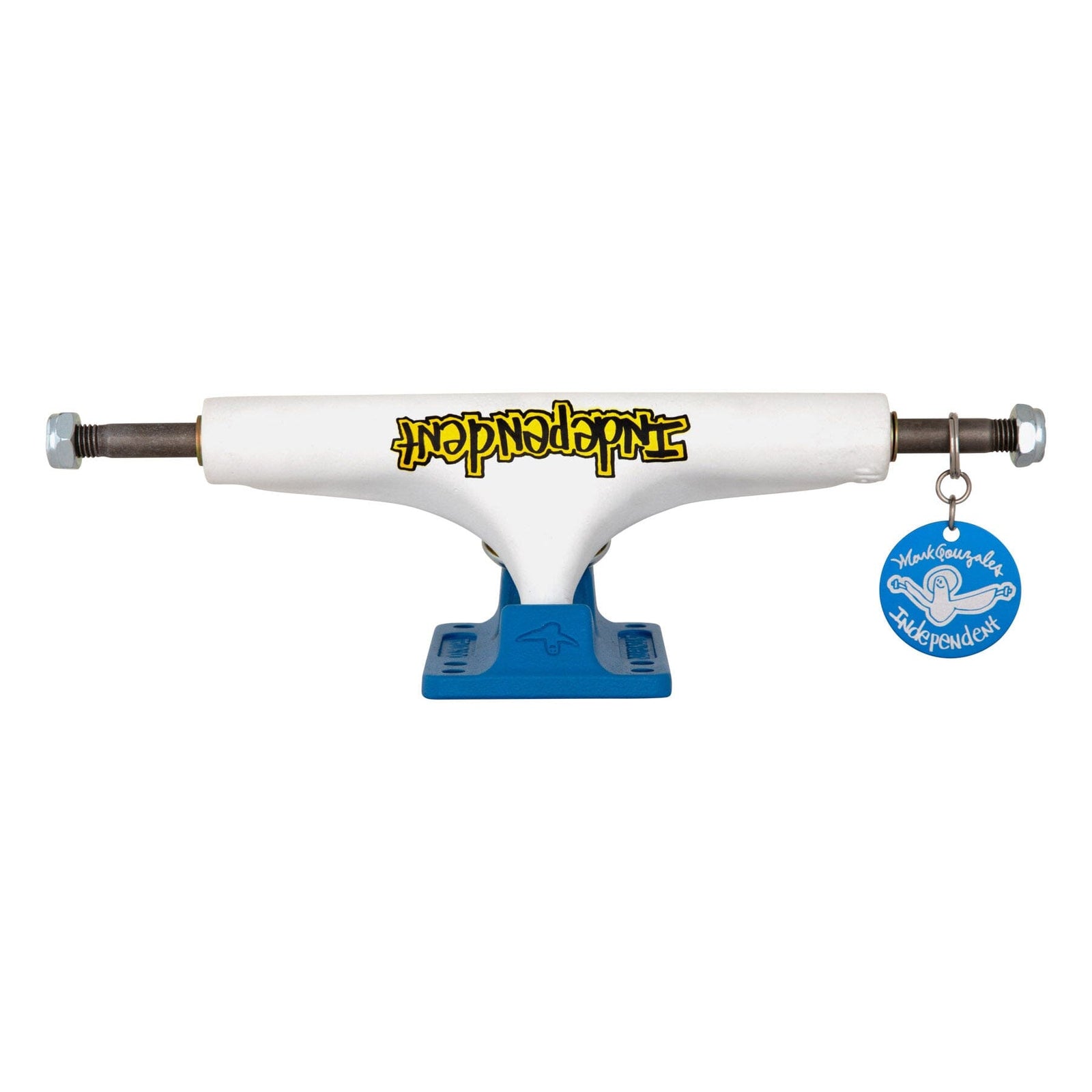 Independent Stage 4 Pro Gonz Trucks Flat White/Blue Assorted Sizes trucks Independent 