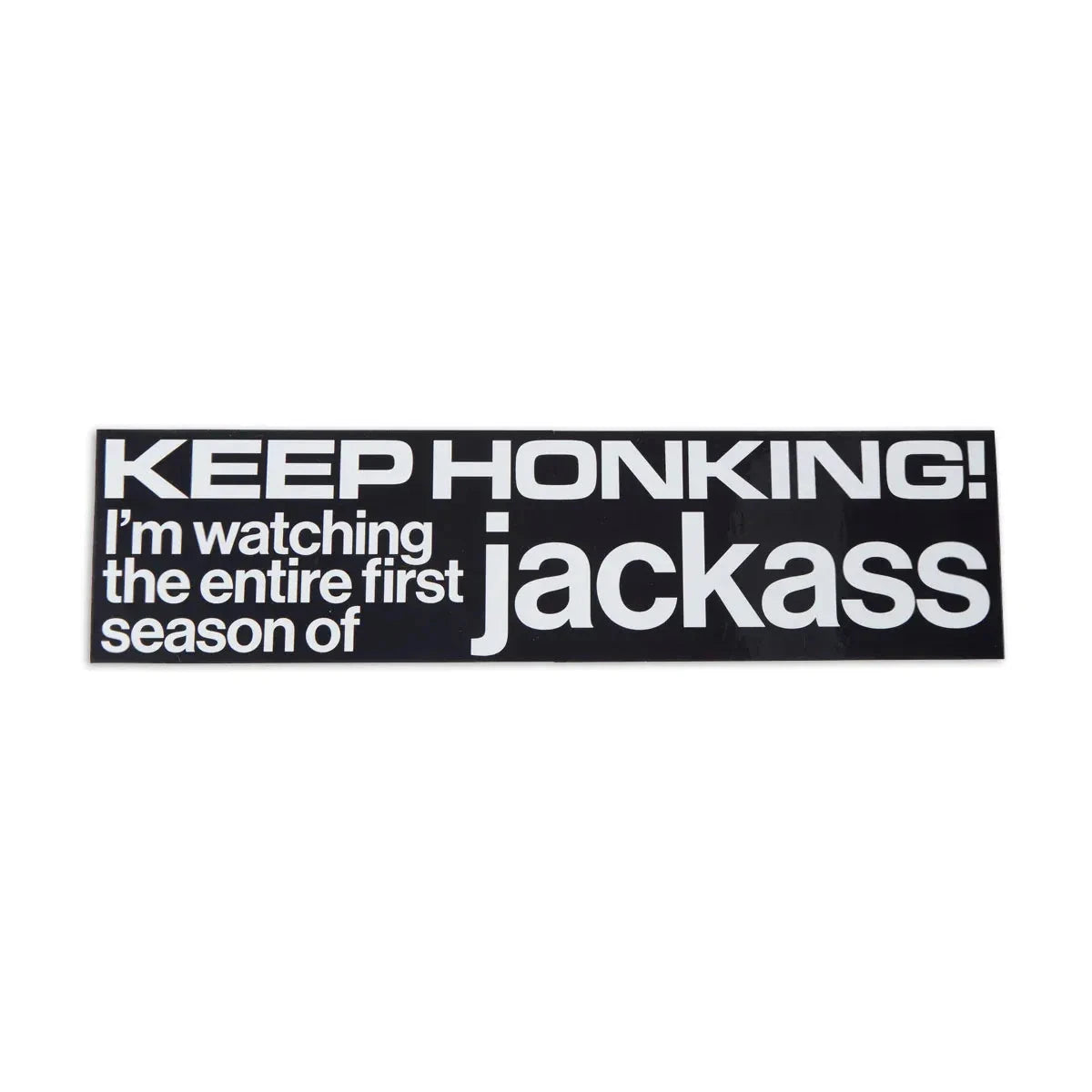 Jenkem Keep Honking Jackass Bumper Sticker stickers Jenkem 