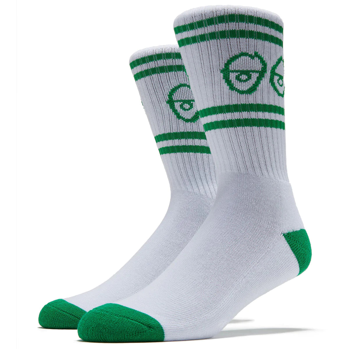 Krooked Eyes Socks White/Green socks Krooked 