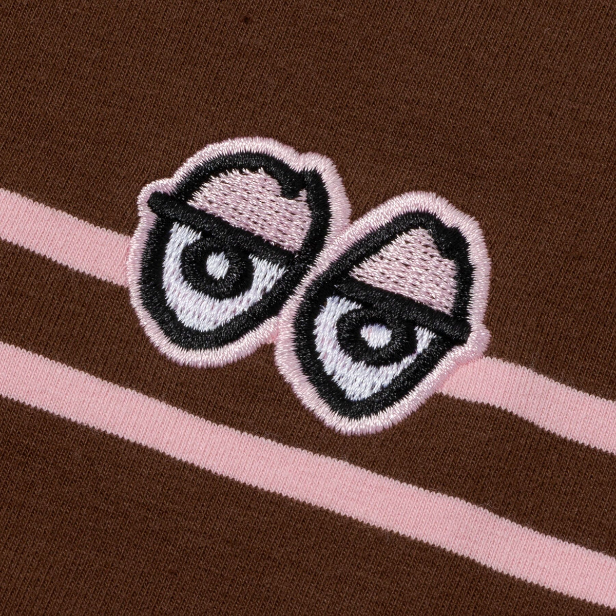 Krooked Eyes Striped Tee Brown Tees Krooked 