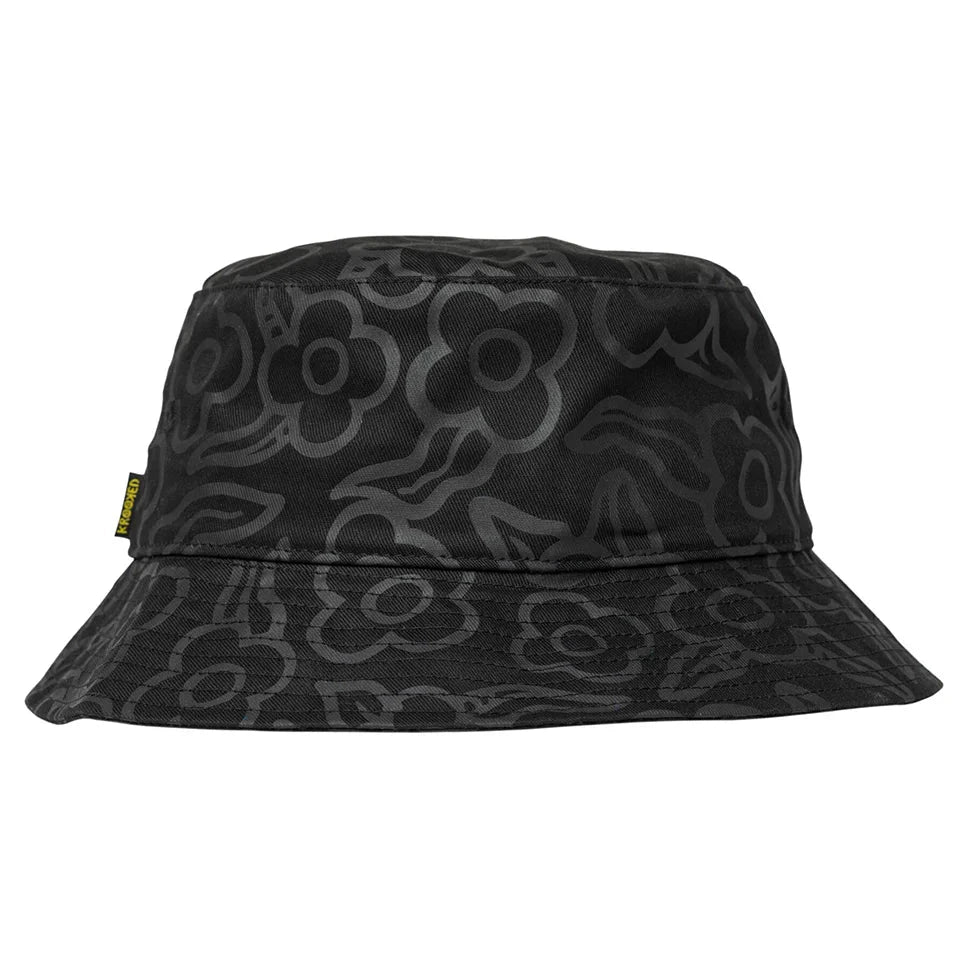 Krooked Flowers Bucket Hat Black hats Krooked 