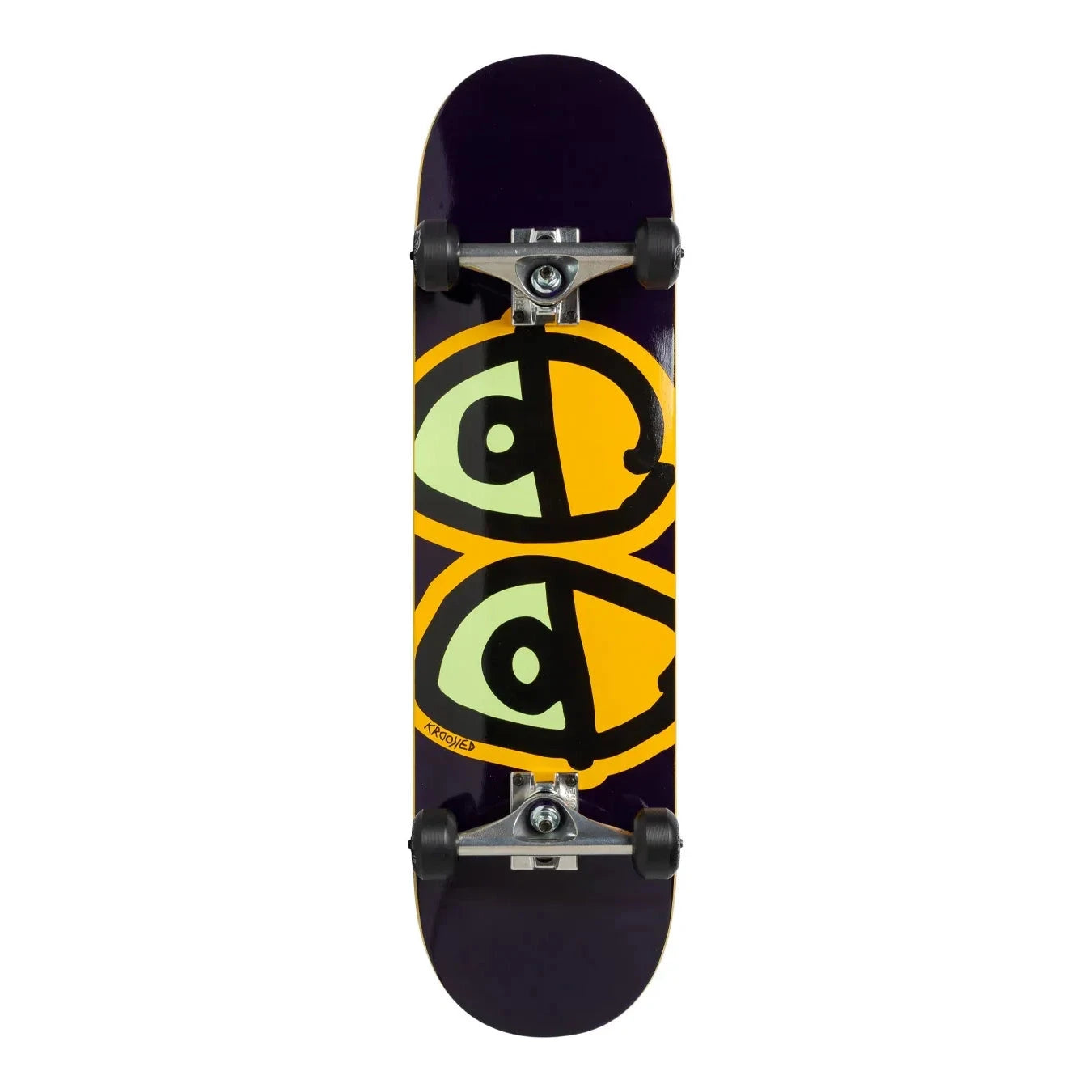 Krooked Glow Eyes Complete Skateboard 8.25 completes Krooked 