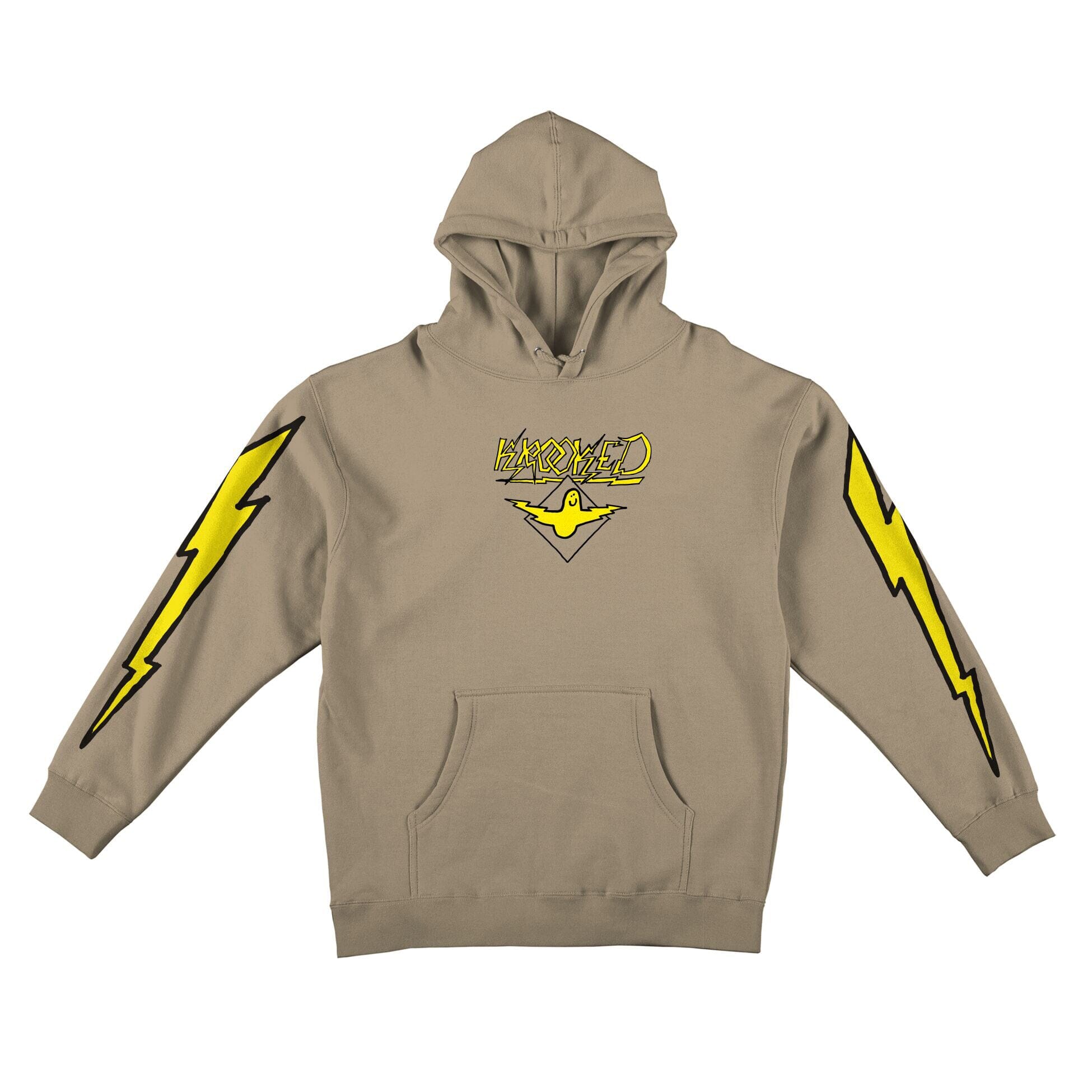 Krooked Lightening Bird Hoodie Sand hoodies Krooked 