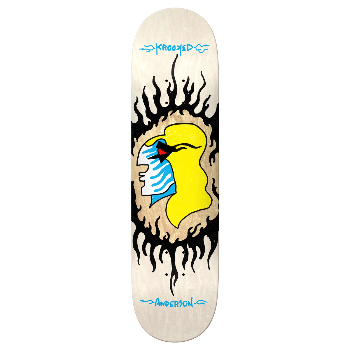 Krooked Manderson Pink Flame Deck 8.38 decks Krooked 