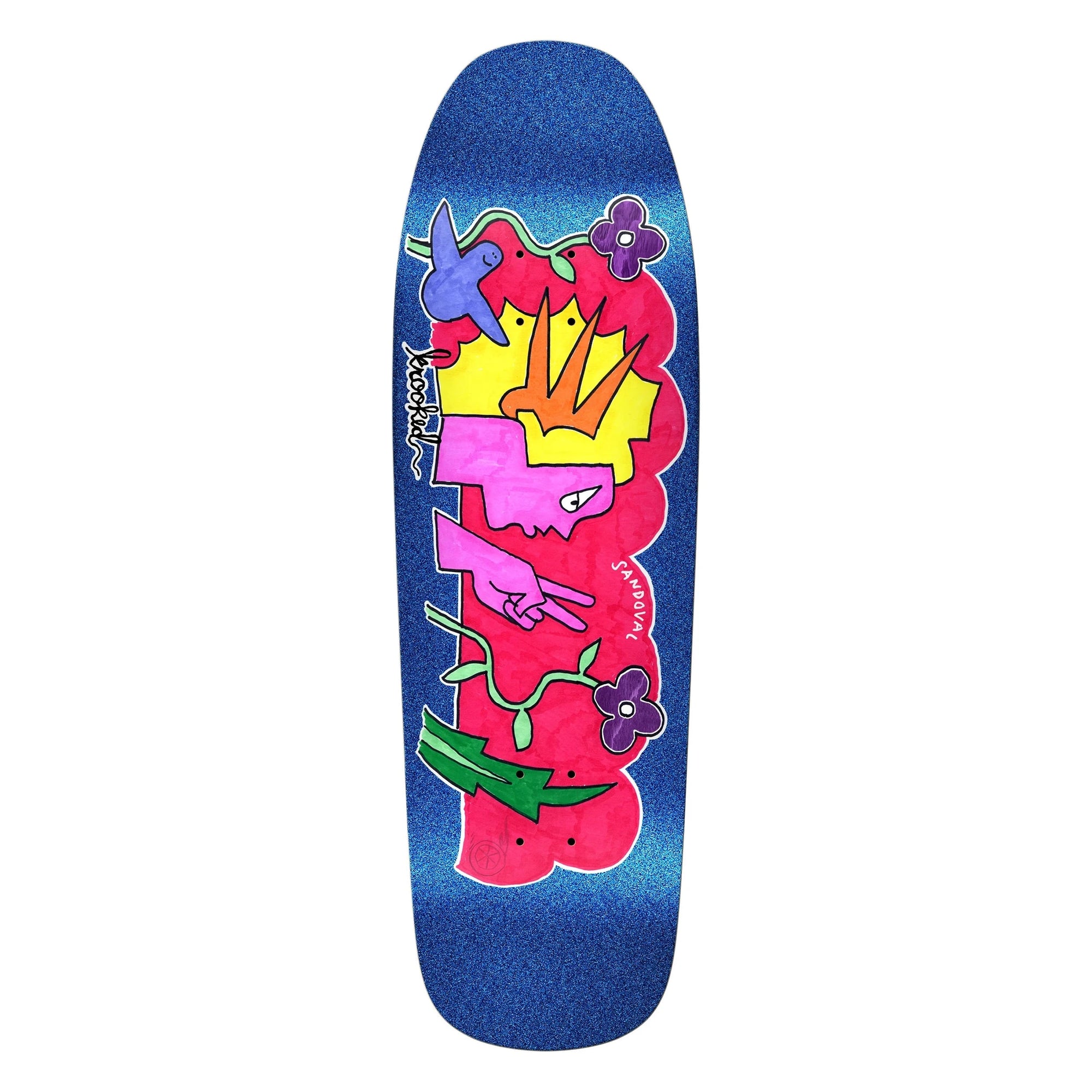 Krooked Sandoval Peace Sign Deck 9.81 decks Krooked 