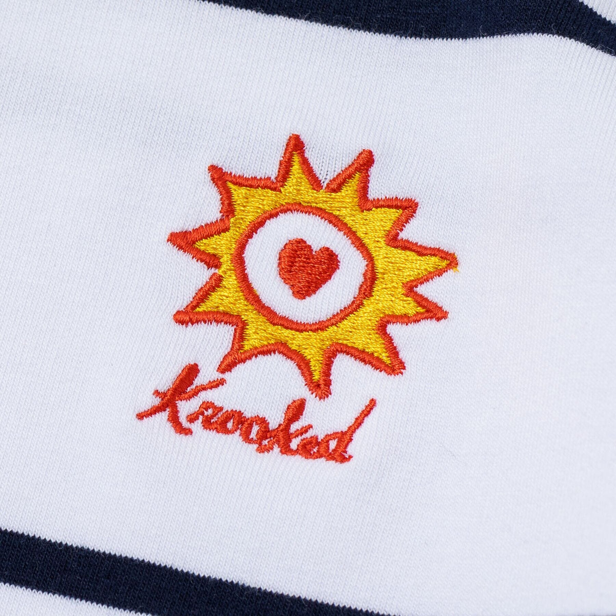 Krooked Sunheart Rugby Shirt White/Navy shirts Krooked 