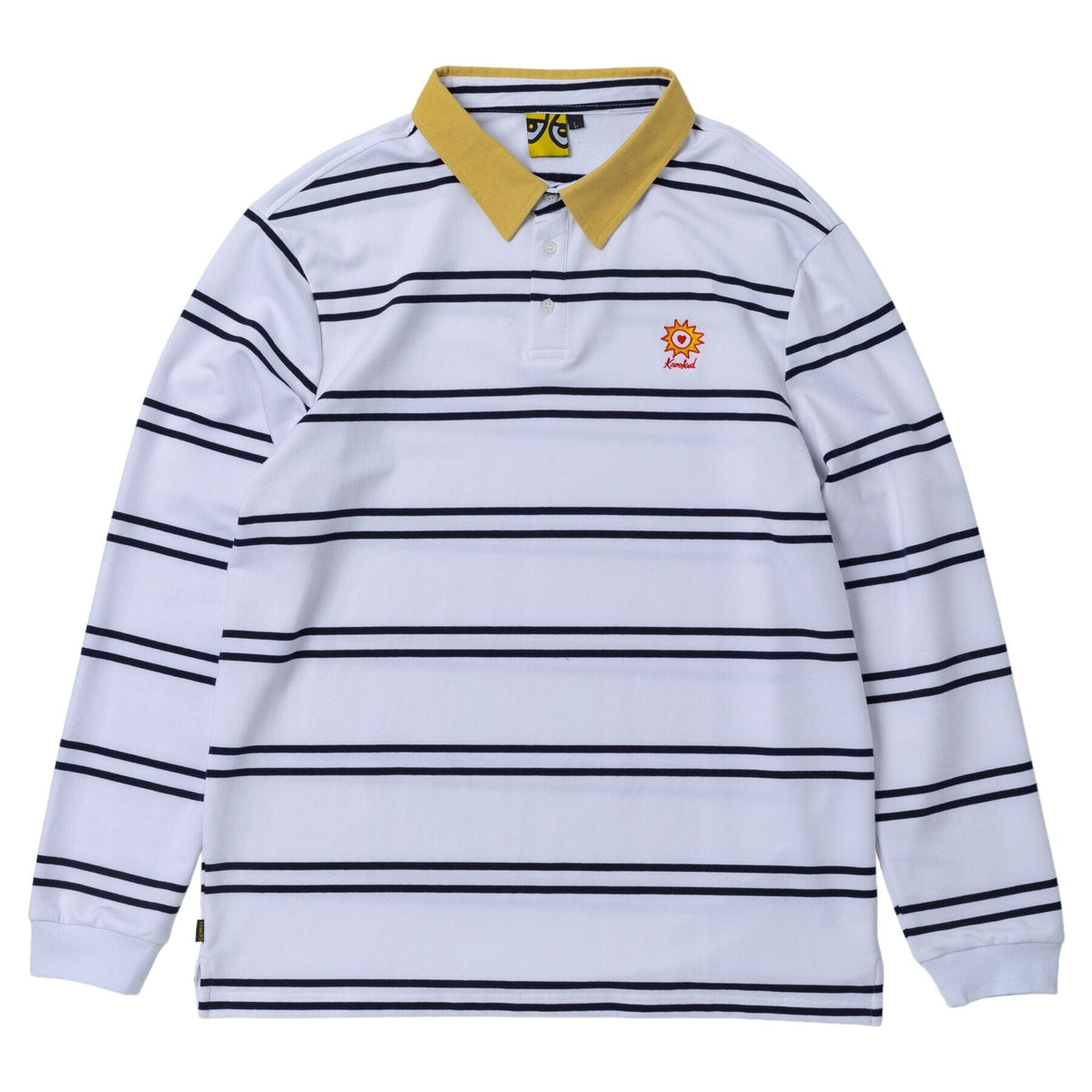 Krooked Sunheart Rugby Shirt White/Navy shirts Krooked 